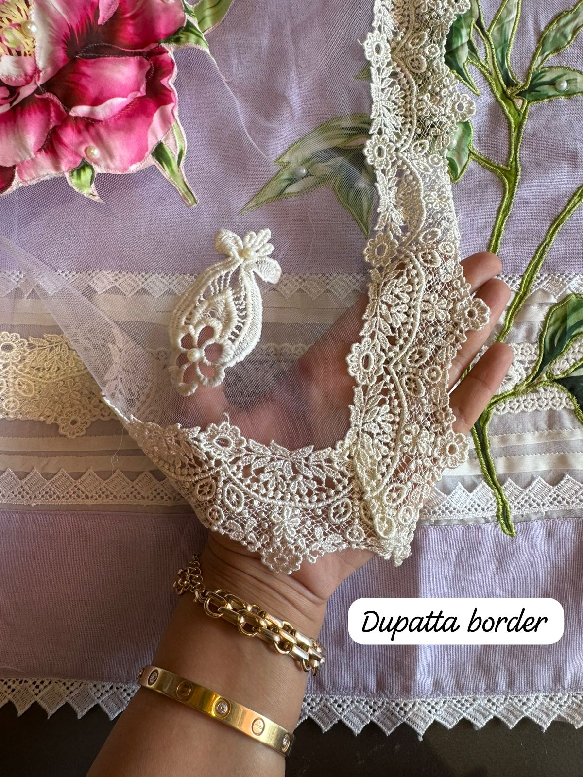 Pure cotton linen shirt with beautiful crochet lace detailings