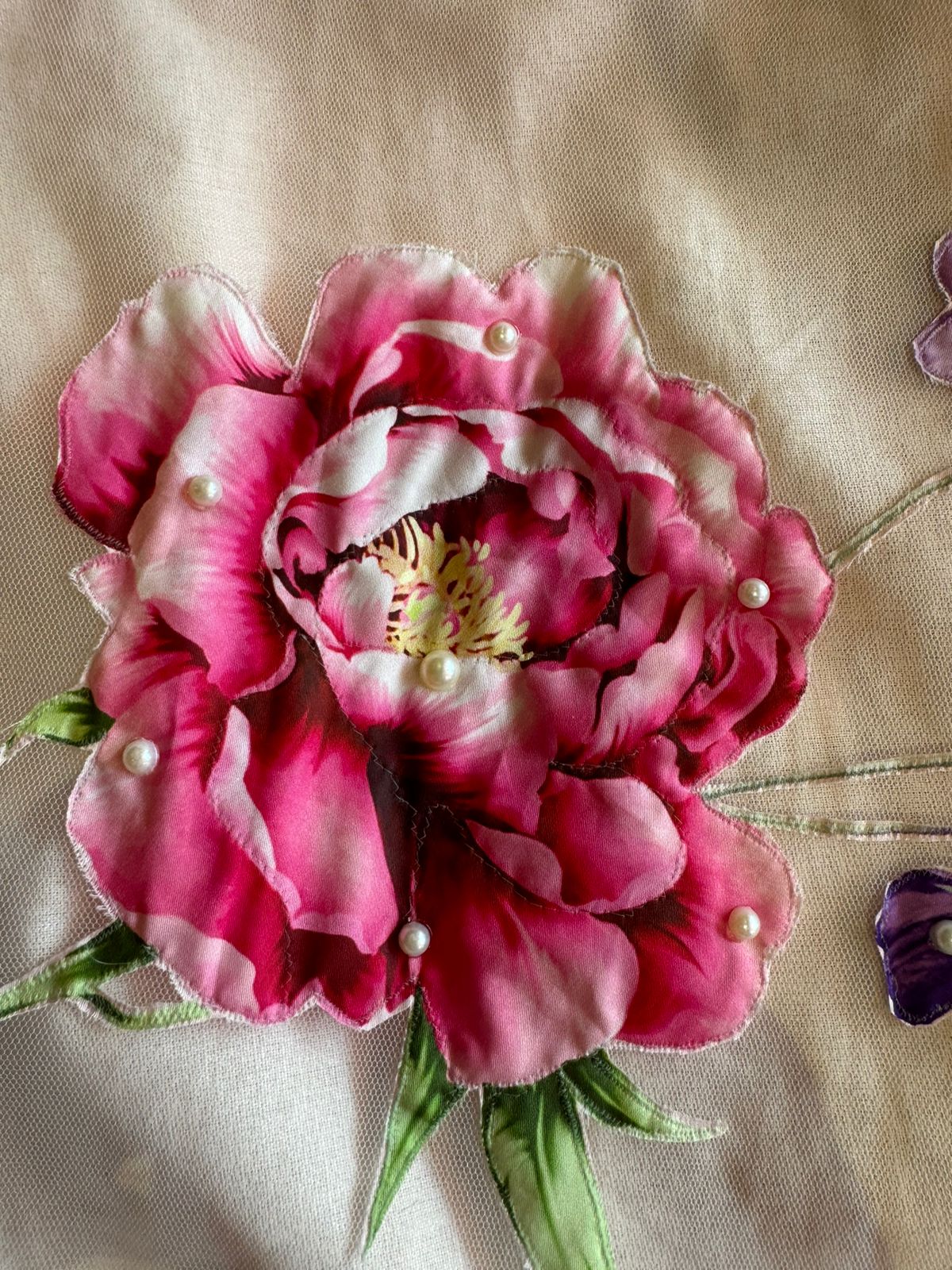 Pure cotton linen shirt with beautiful crochet lace detailings