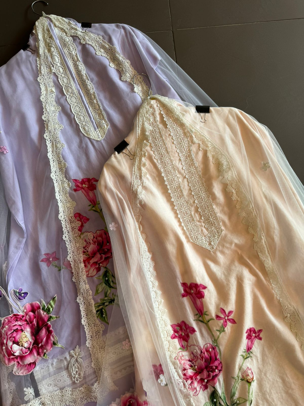 Pure cotton linen shirt with beautiful crochet lace detailings