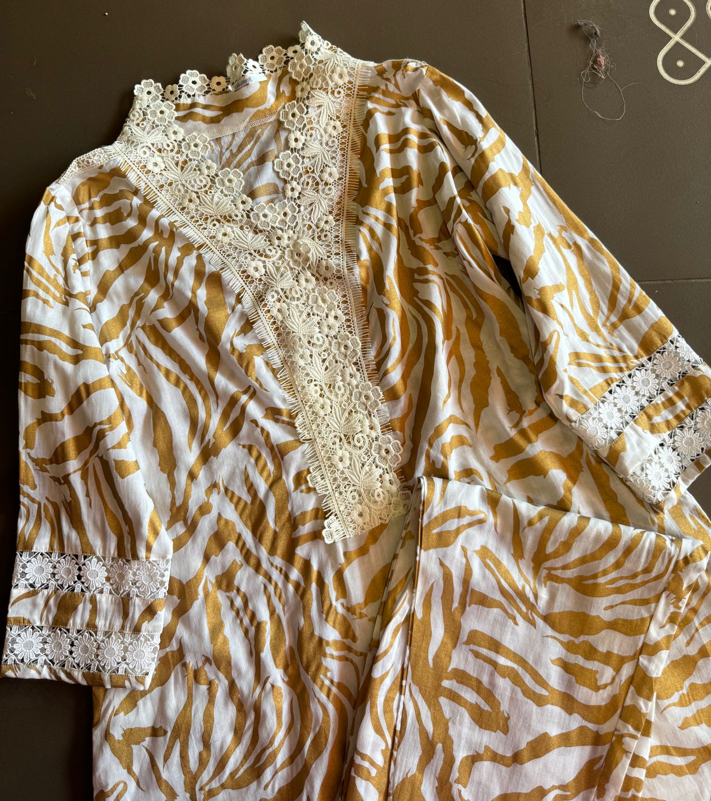 Pure soft cotton high quality foil printing done on the shirt