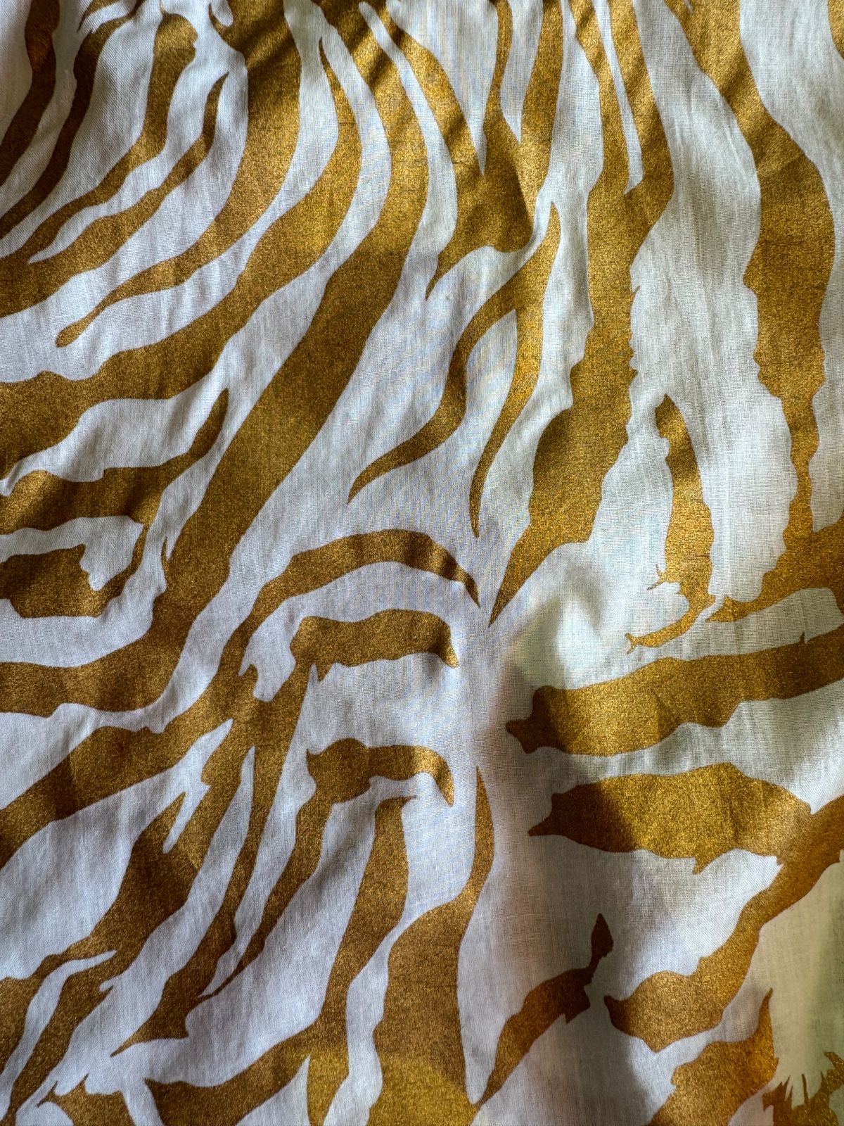 Pure soft cotton high quality foil printing done on the shirt