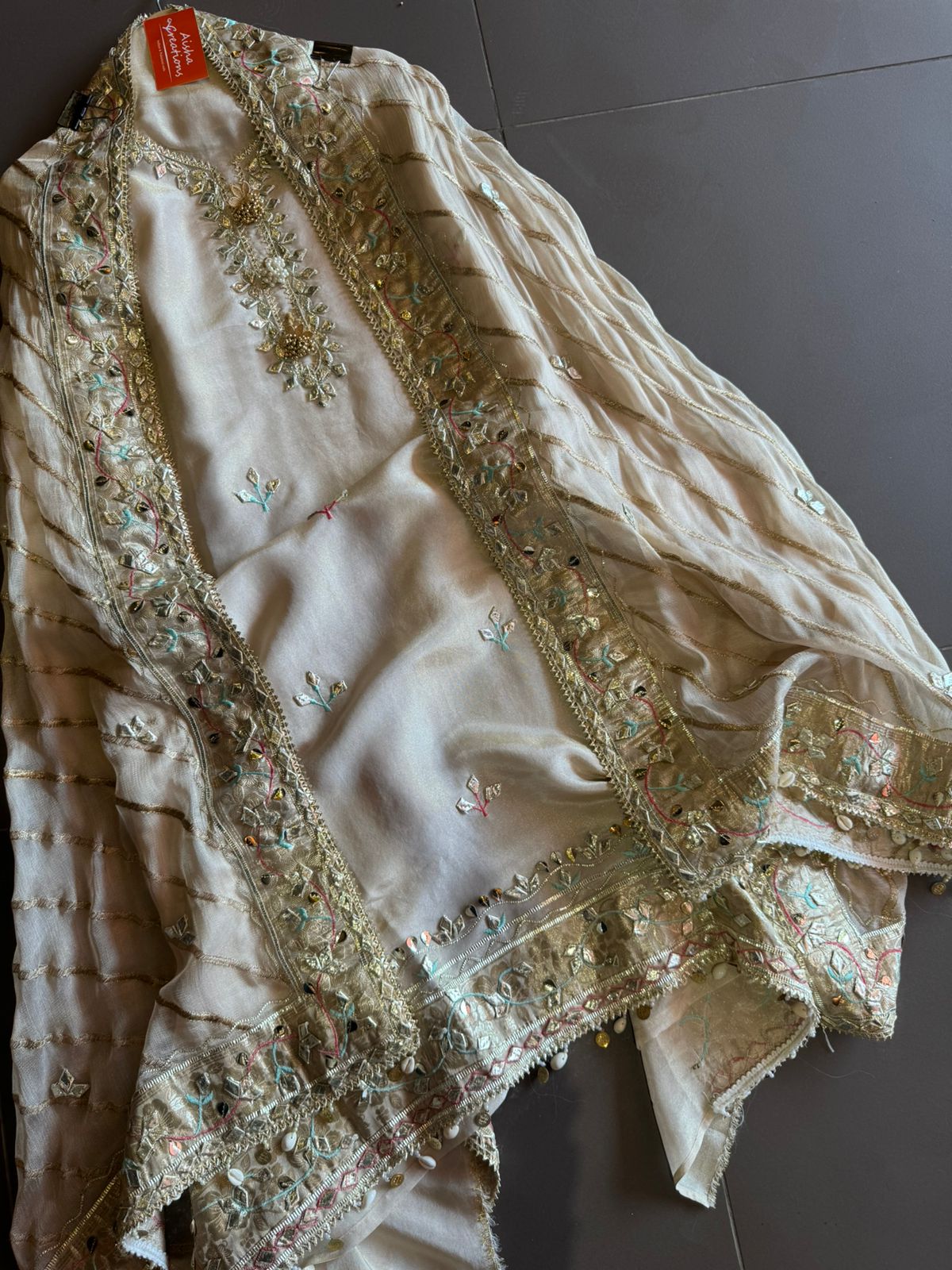 Very Beautiful summerish ivory colour tissue shirt