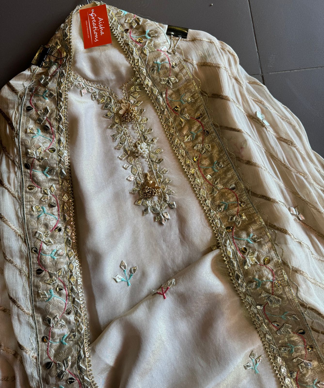 Very Beautiful summerish ivory colour tissue shirt