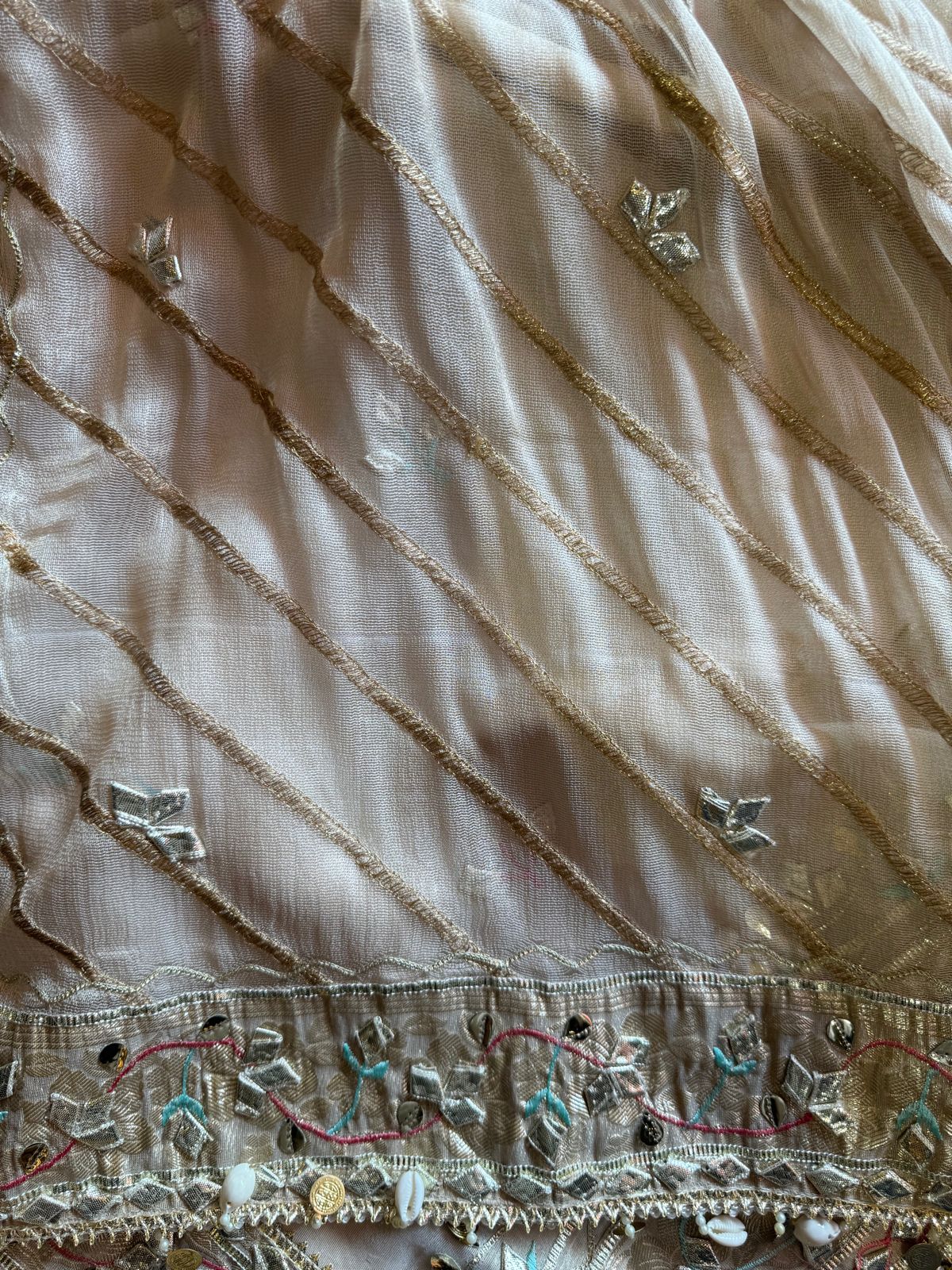 Very Beautiful summerish ivory colour tissue shirt