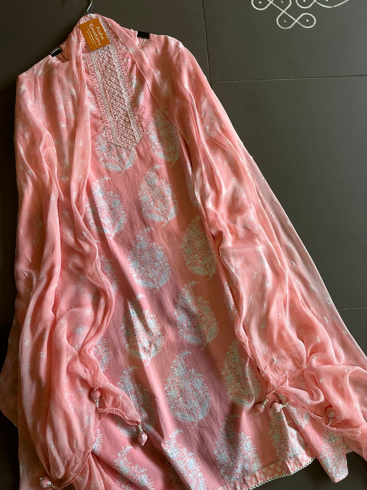 Pure cotton block printed suits