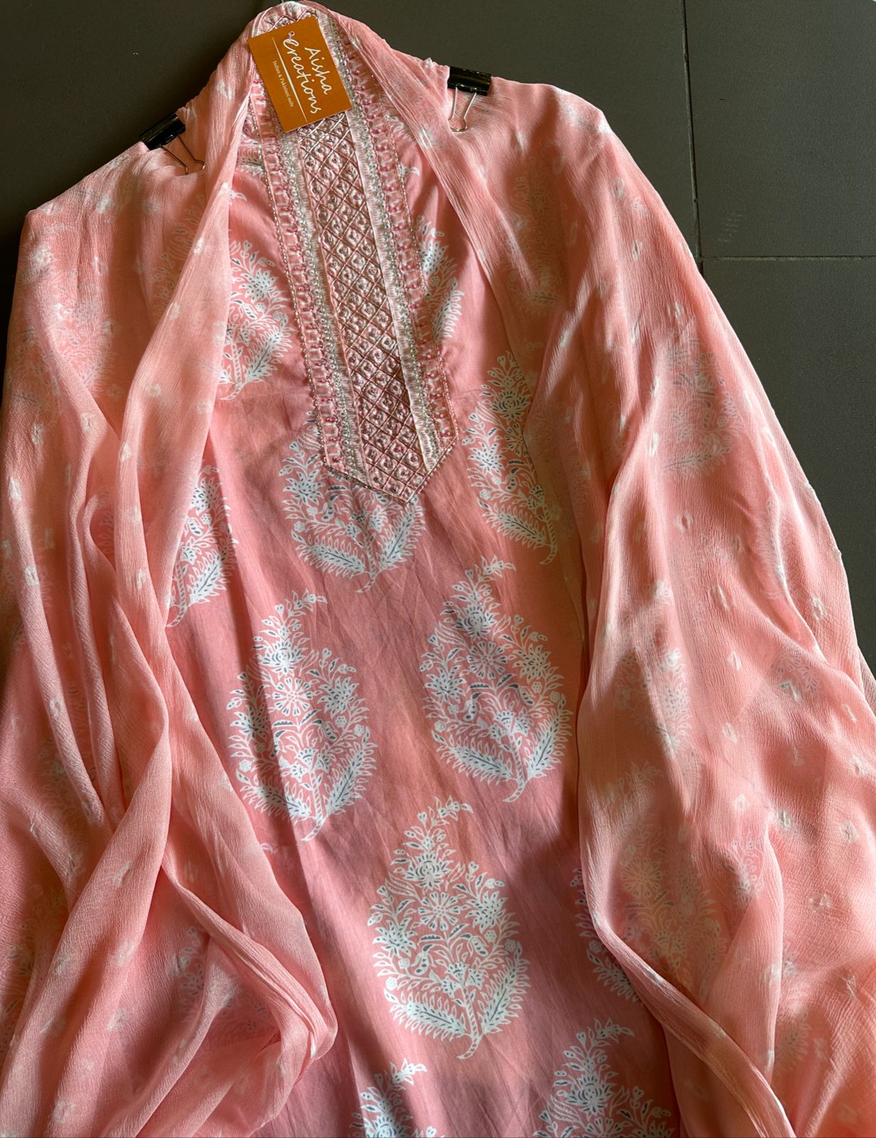 Pure cotton block printed suits