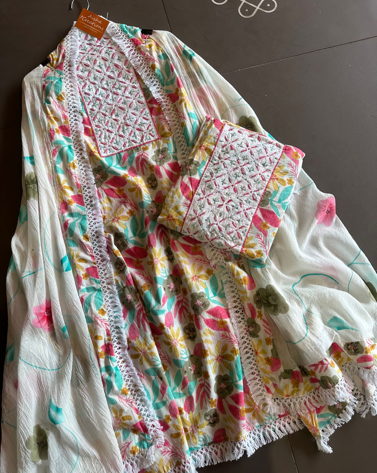 Pure cotton printed shirt , With very summer and flowery printed