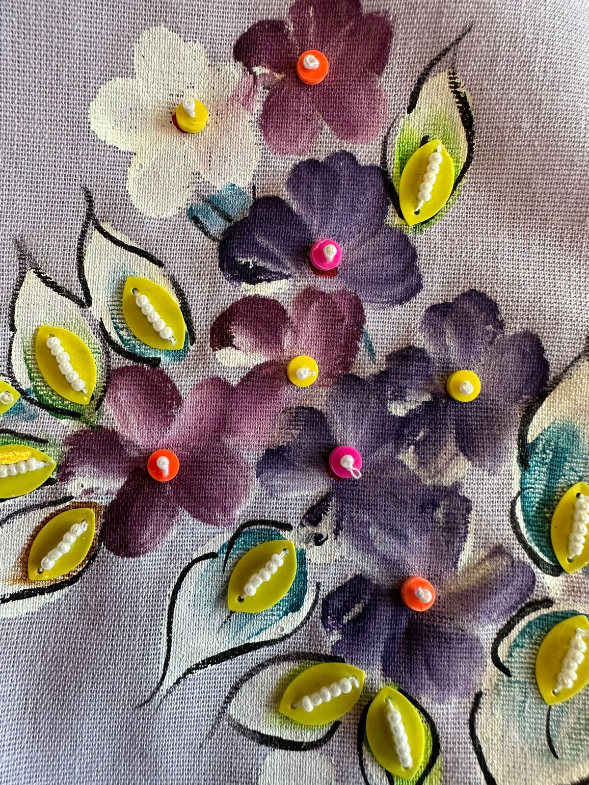 Pure linen cotton COORD stitched