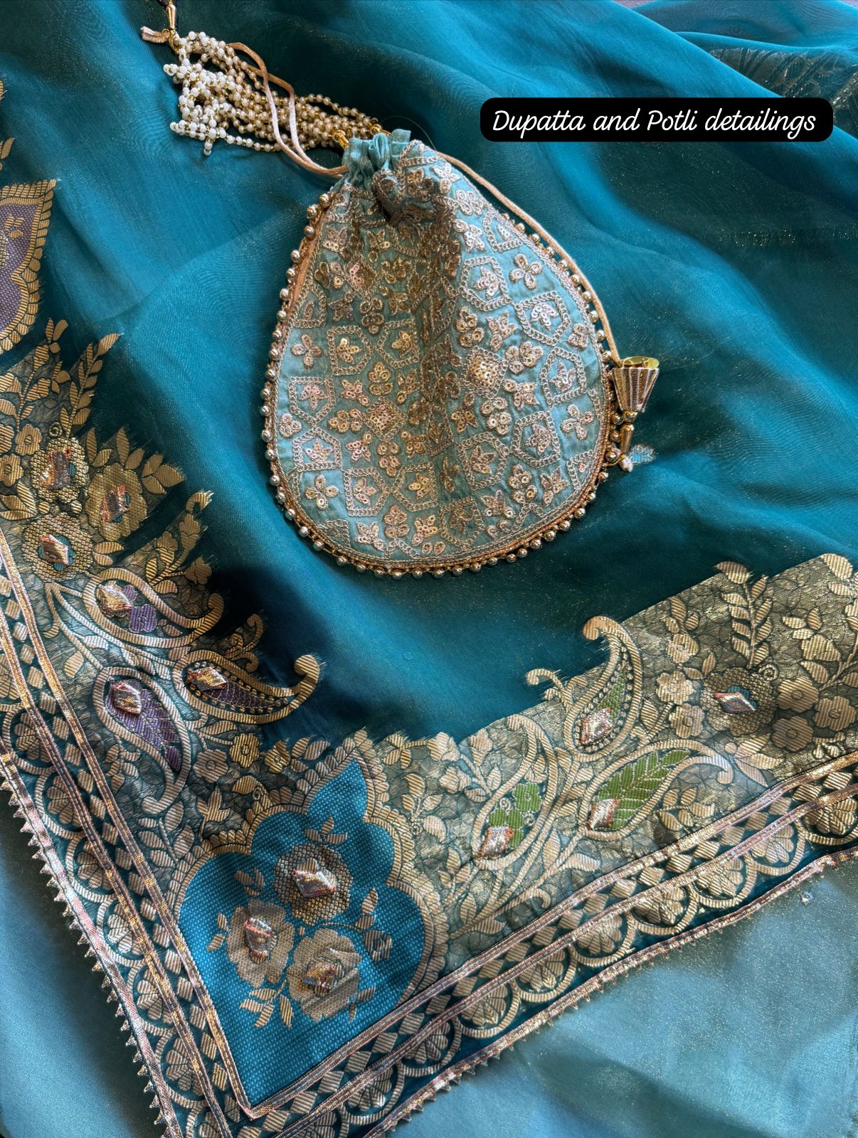 Beautiful shimmery tissue shirt unstitched full in size