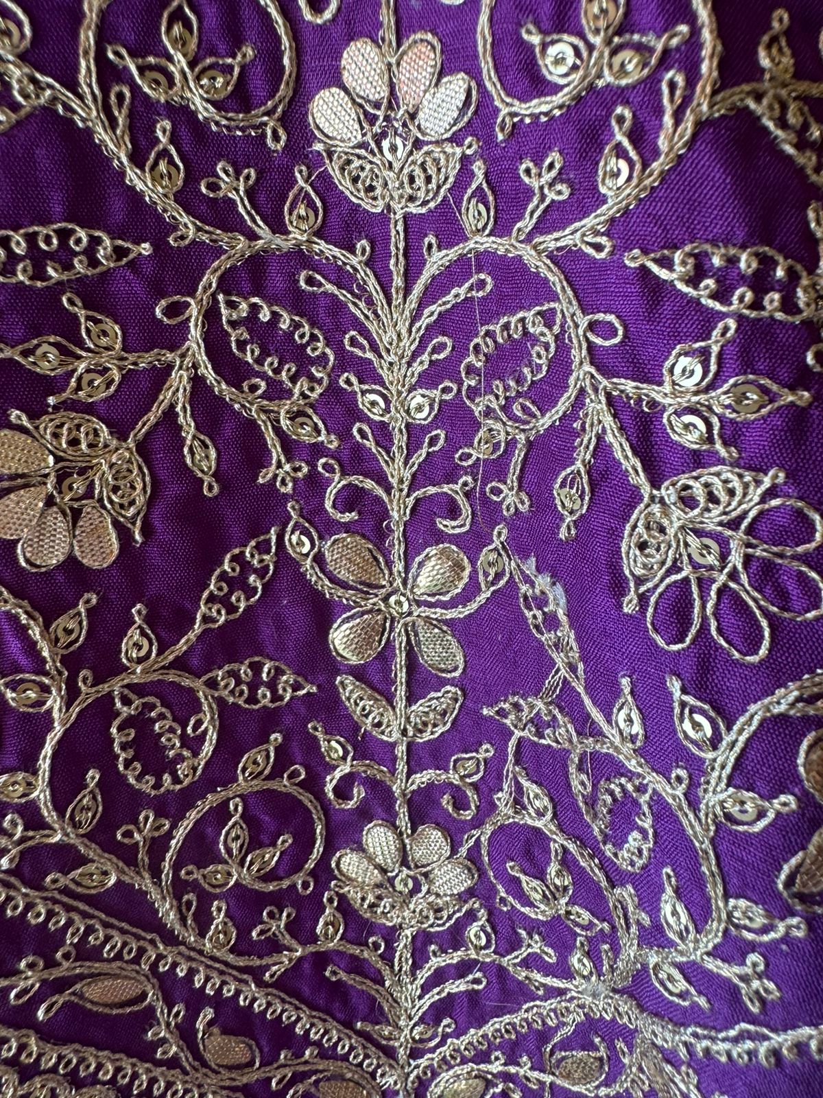 Pure silk Unstitched shirt with very beautiful neckline