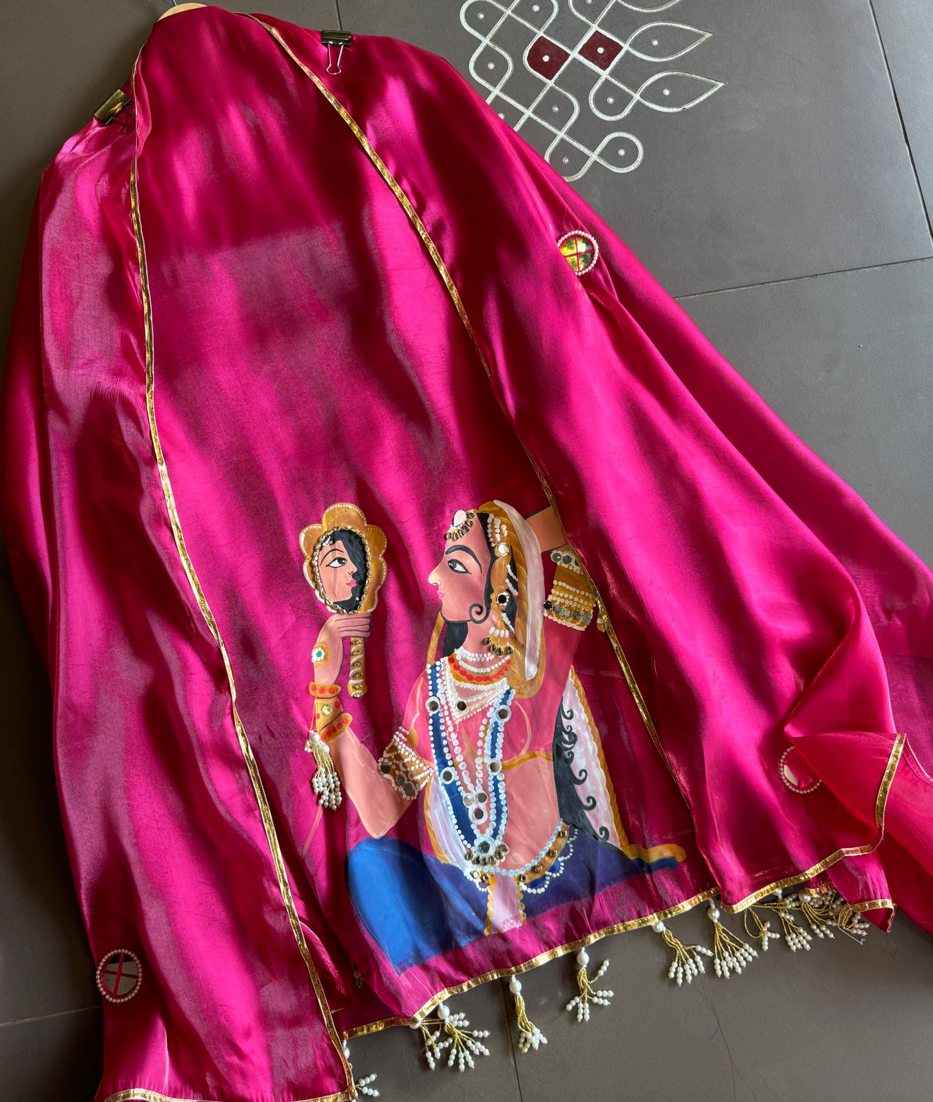 Soft Glass tissue Shirt with very gorgeous Maharani Meenakumari