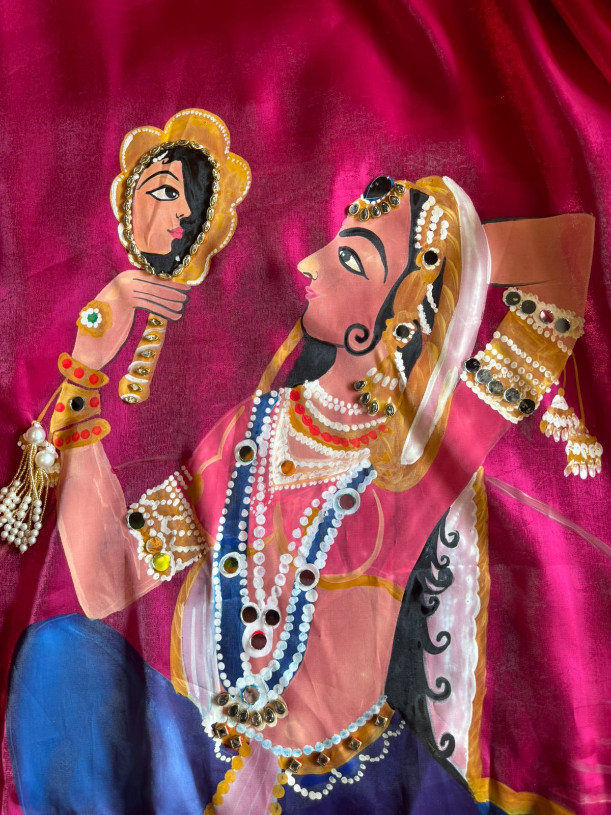 Soft Glass tissue Shirt with very gorgeous Maharani Meenakumari