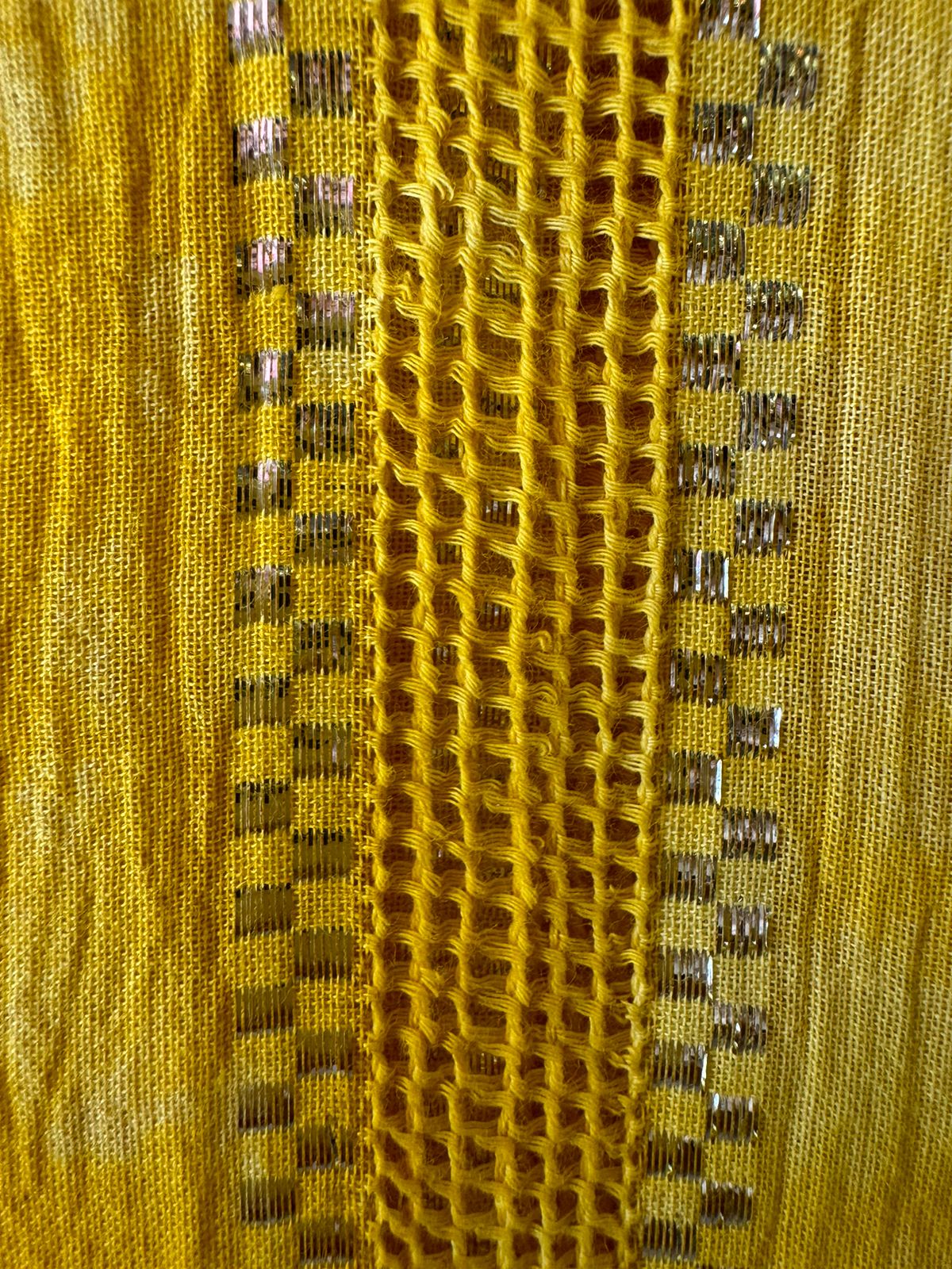 Pure Mul Mul cotton Designer appliqué work suit with thread and zari embroidery