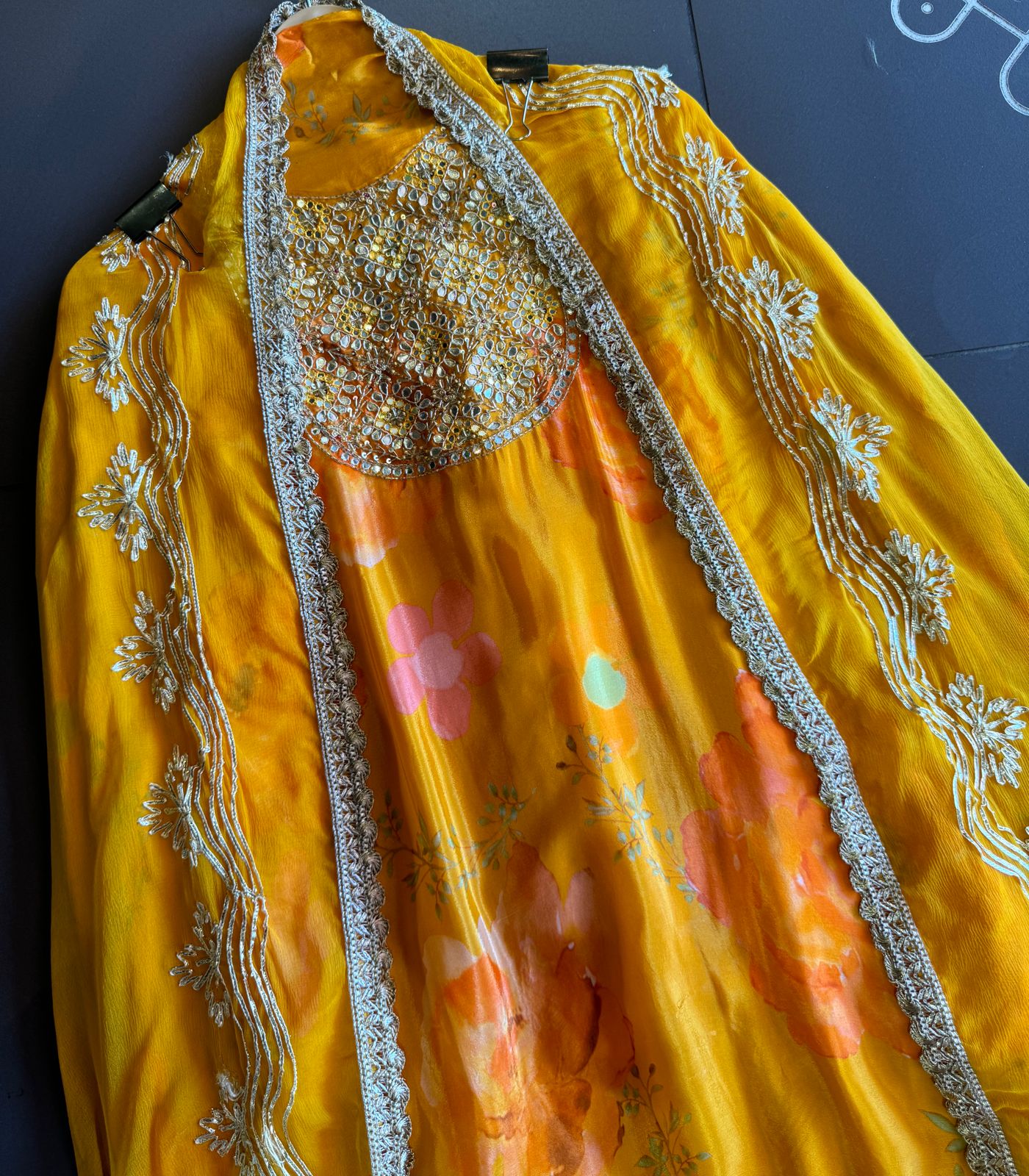 Pure chinon digital floral printed shirt very lightweight