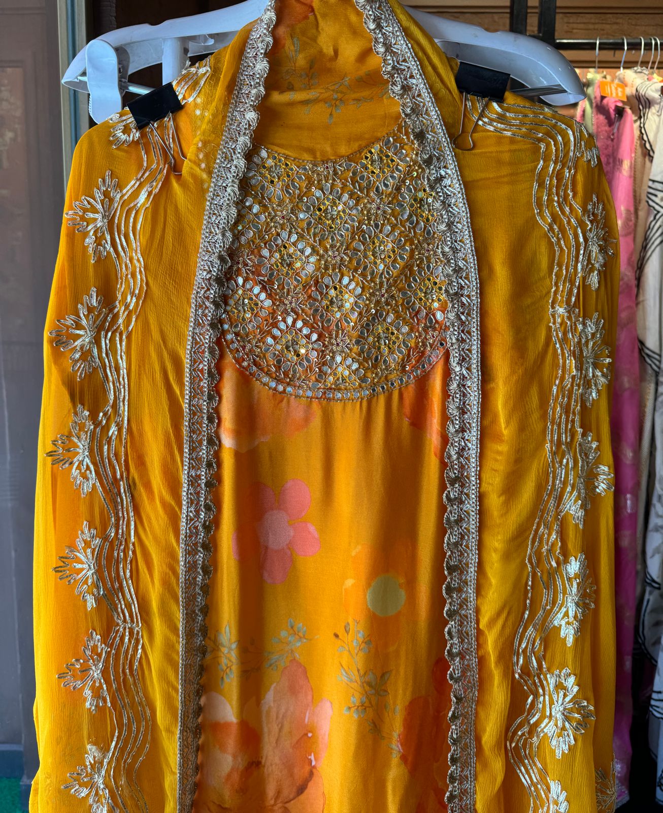 Pure chinon digital floral printed shirt very lightweight