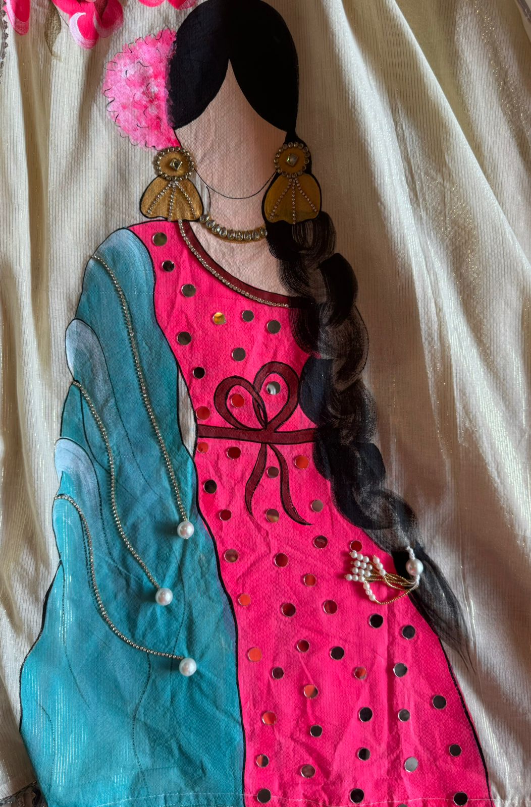 Pure soft organic cotton shirt with shimmer in it.