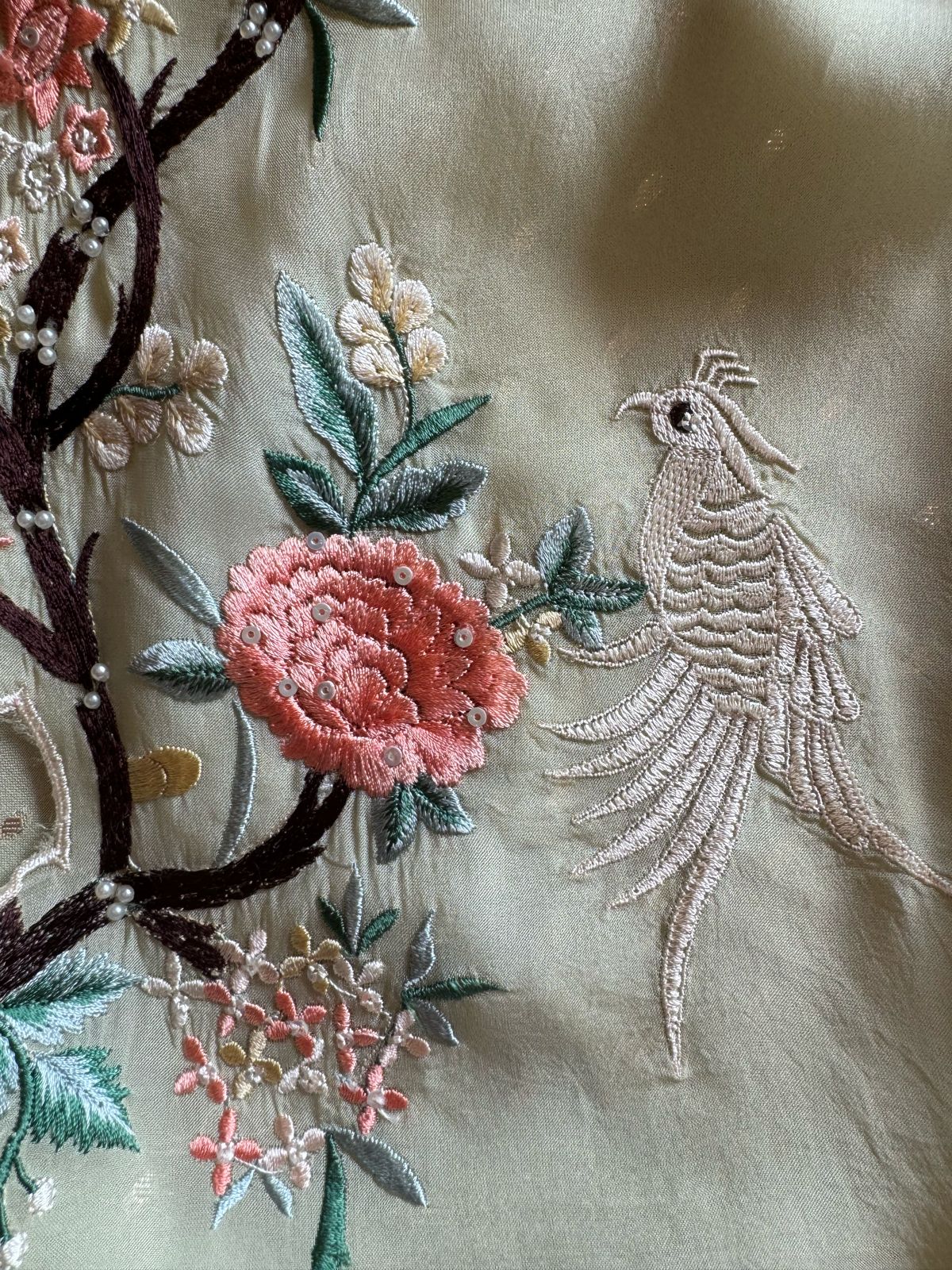 Super soft organza weaved bootie shirt (Unstitched) and full in size