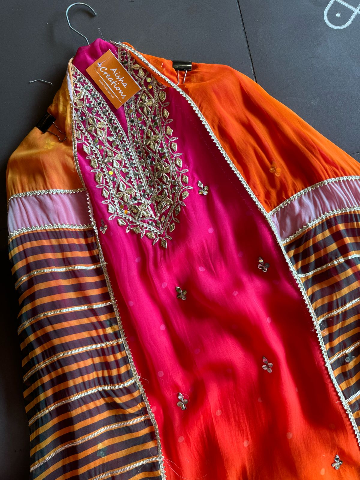 Soft organza unstitched suit fabric ombré shaded very classy and elegant collection