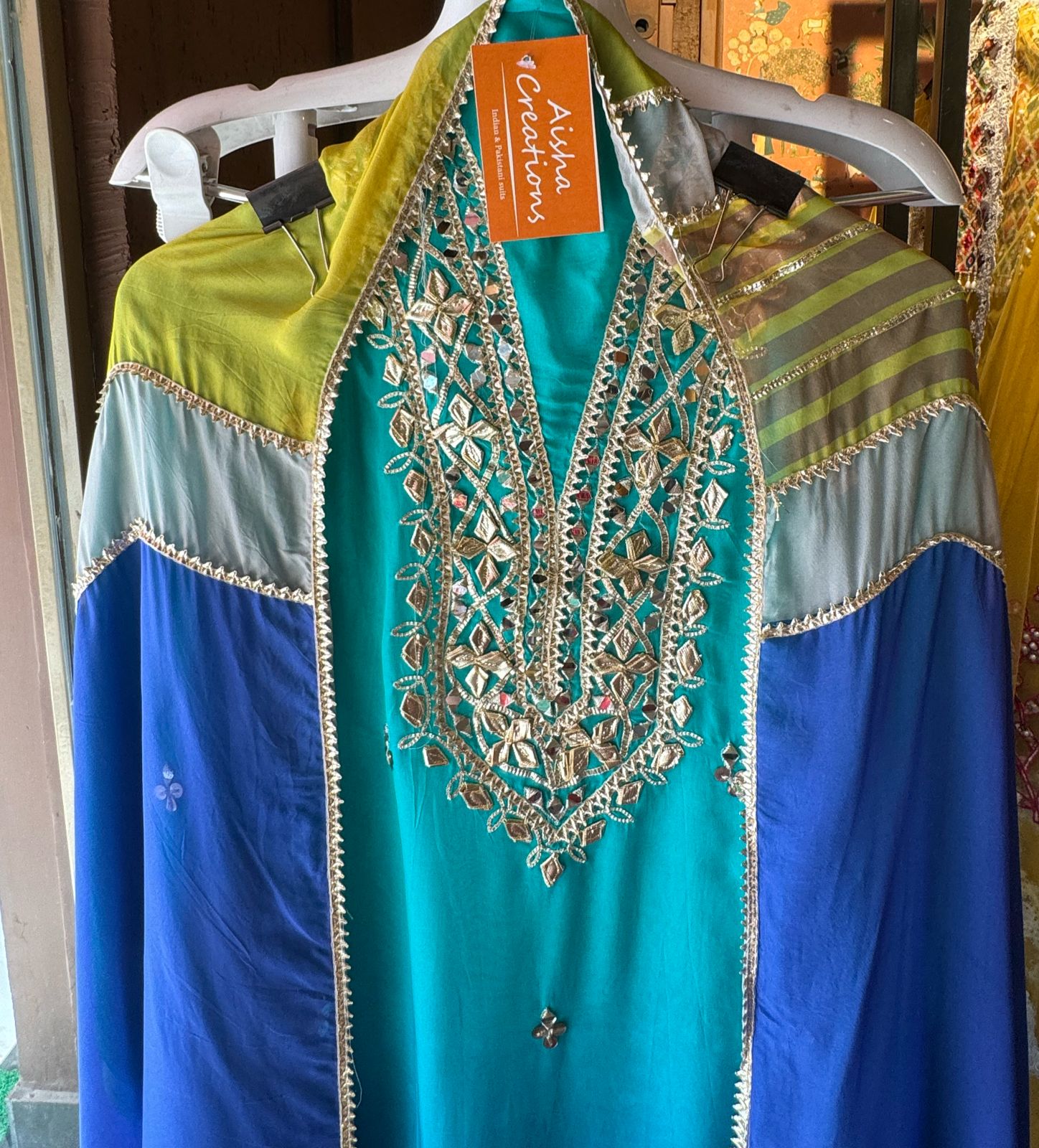 Soft organza unstitched suit fabric ombré shaded very classy and elegant collection