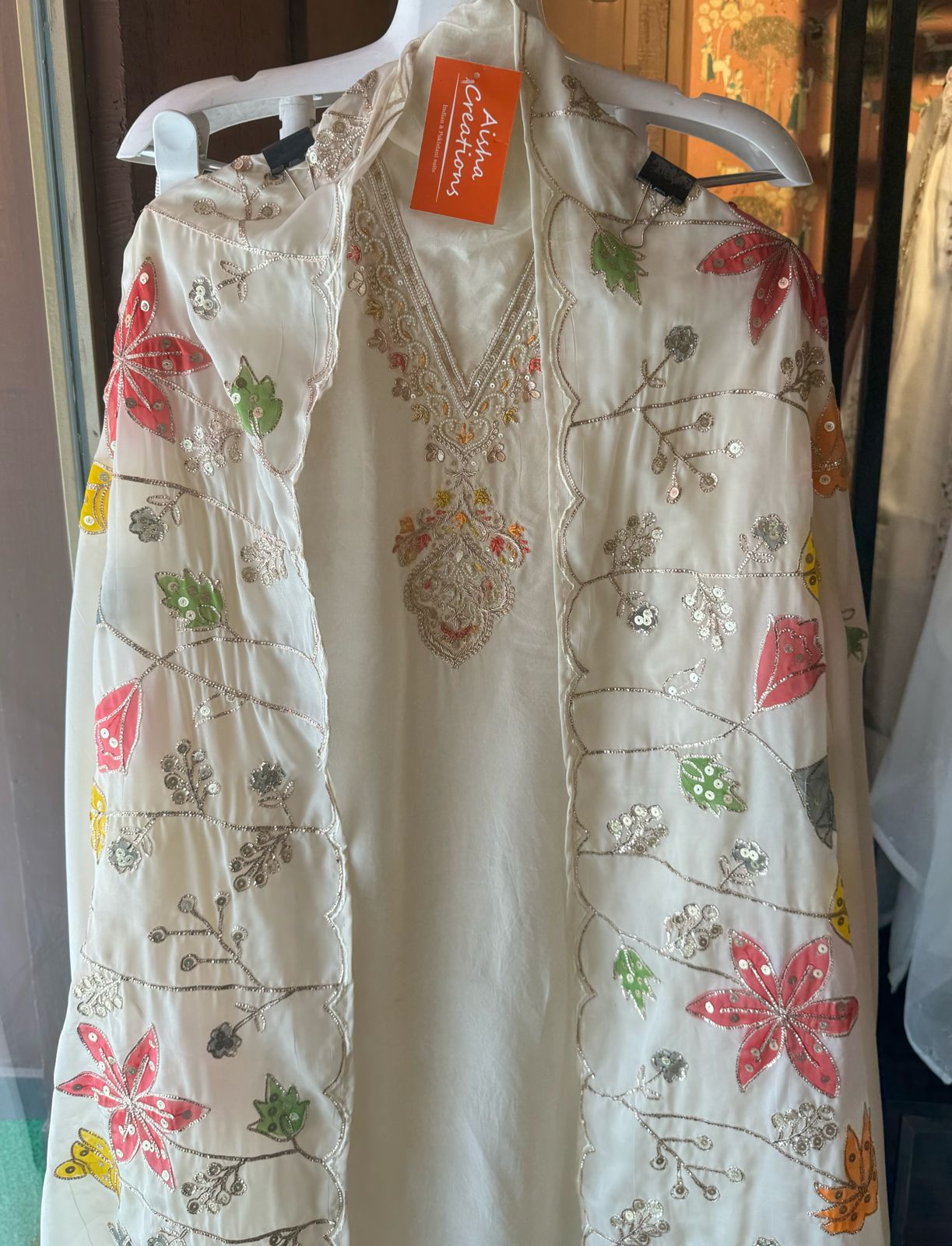 Soft organza shirt very lightweight shirt with very beautiful and gorgeous V neckline