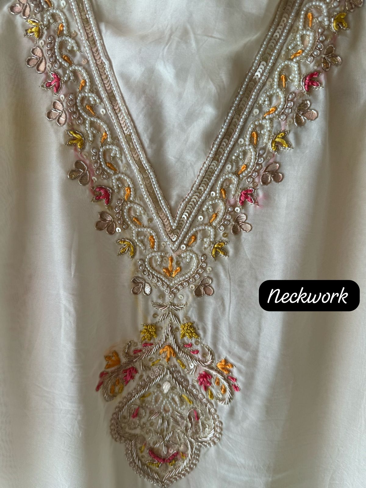 Soft organza shirt very lightweight shirt with very beautiful and gorgeous V neckline