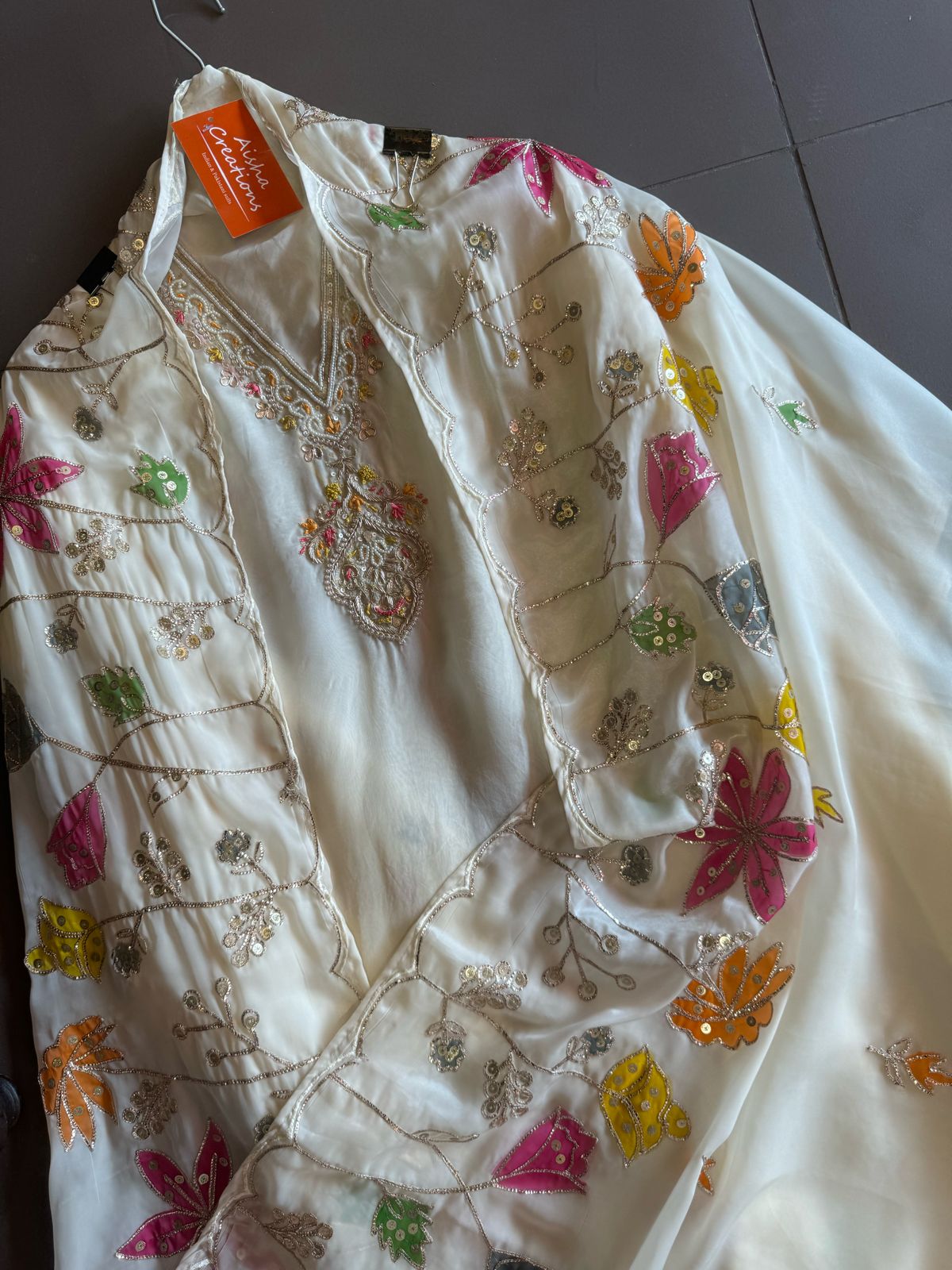 Soft organza shirt very lightweight shirt with very beautiful and gorgeous V neckline