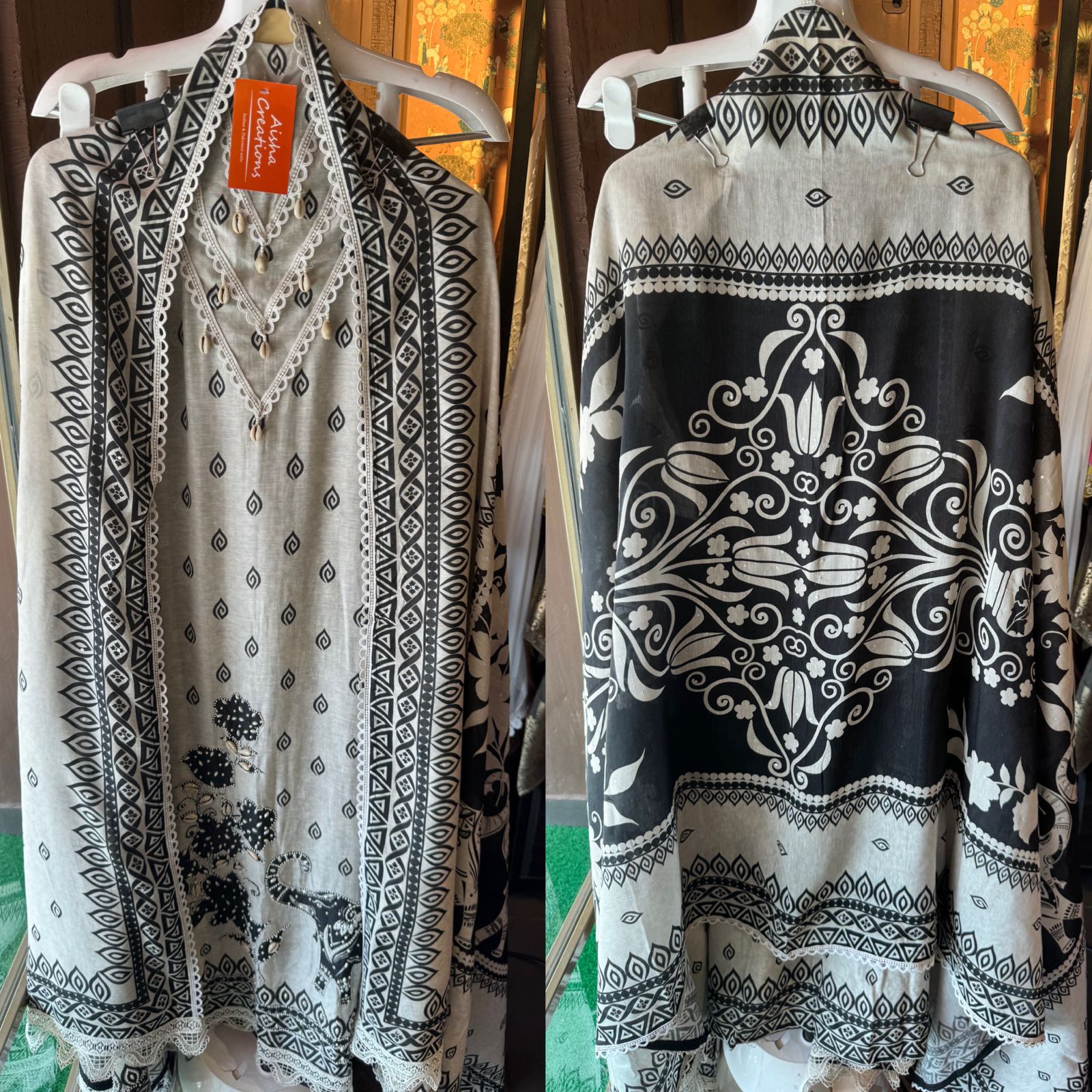 Pure modal cotton high quality digital printed unstitched full size suit