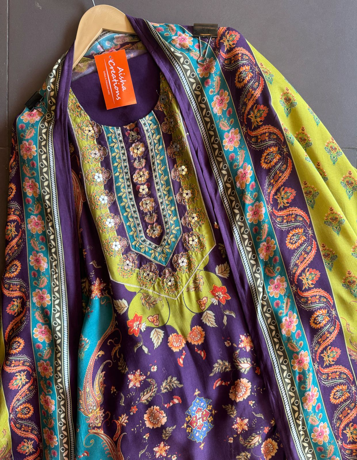Beautiful and bright muslin suits with kalamkari printing , Beautifil reference taken from Ramayan and Mahabharata