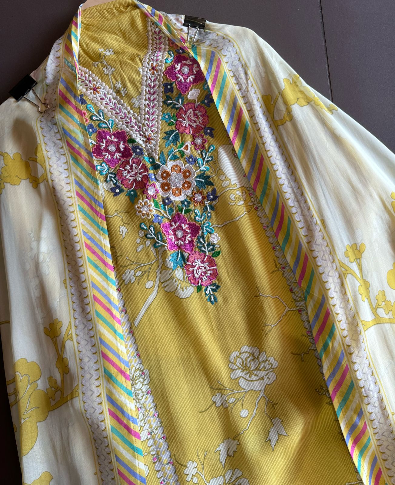 Pure and very soft self digital printed full size organza