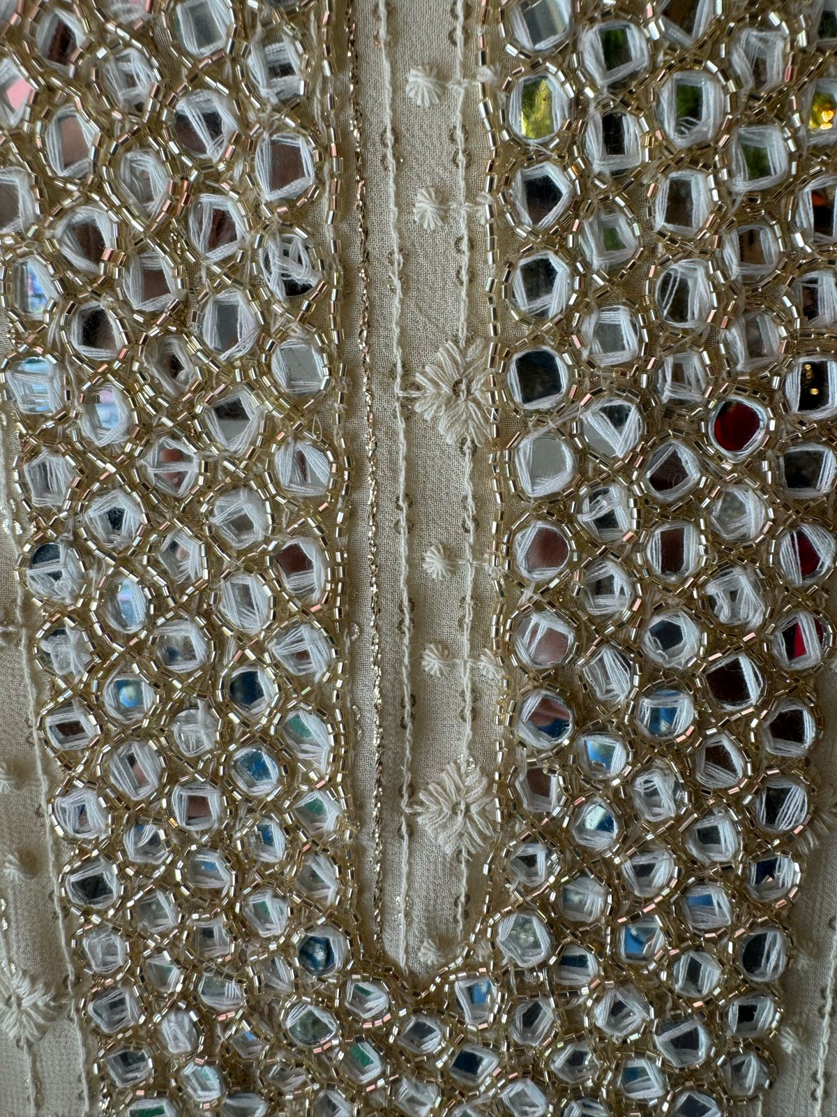 Pure Georgette Lakhnavi shirt (Unstitched) with thread