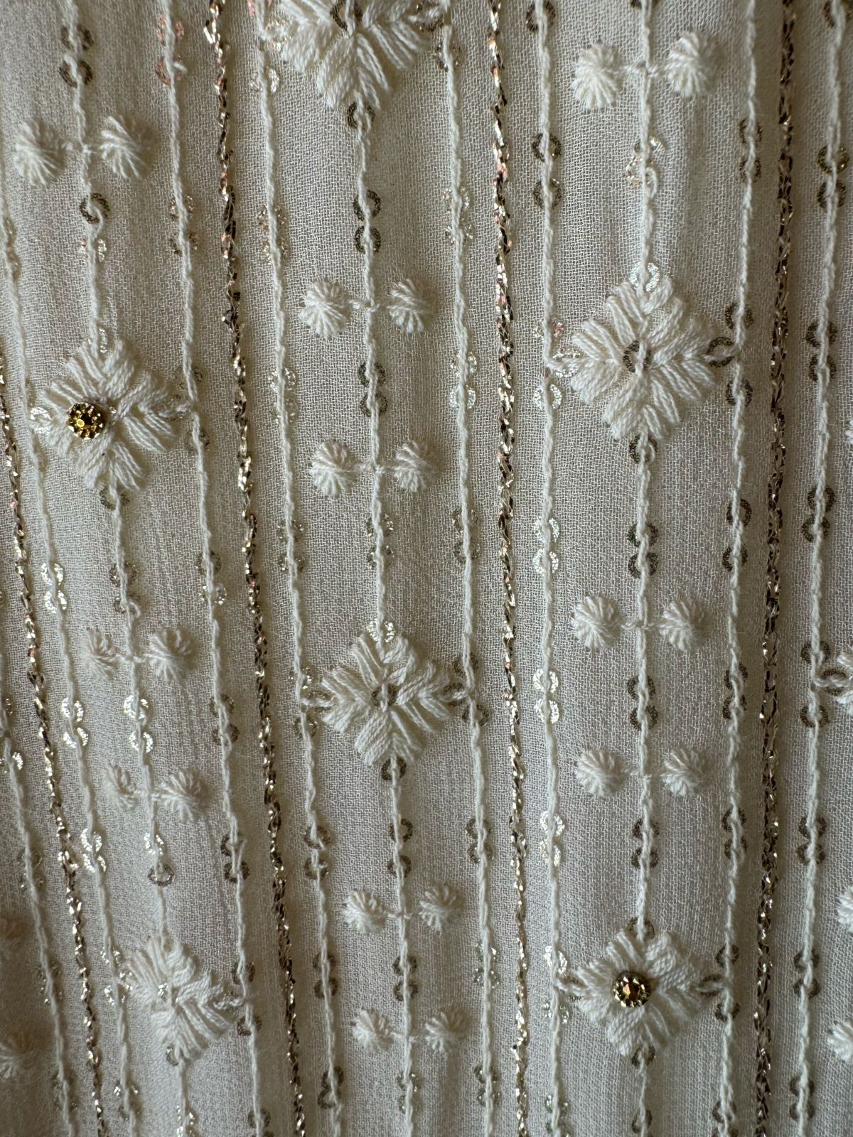 Pure Georgette Lakhnavi shirt (Unstitched) with thread