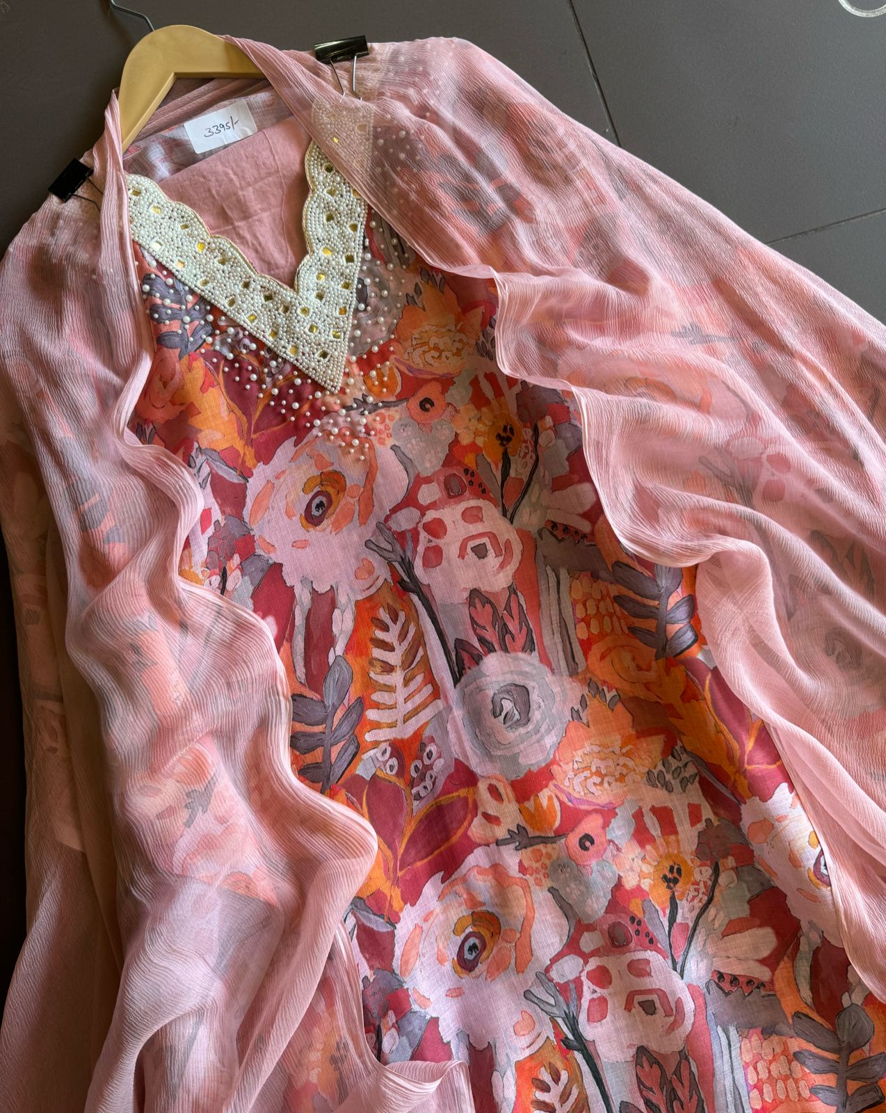 Pure digital printed cotton linen unstitched full size shirt