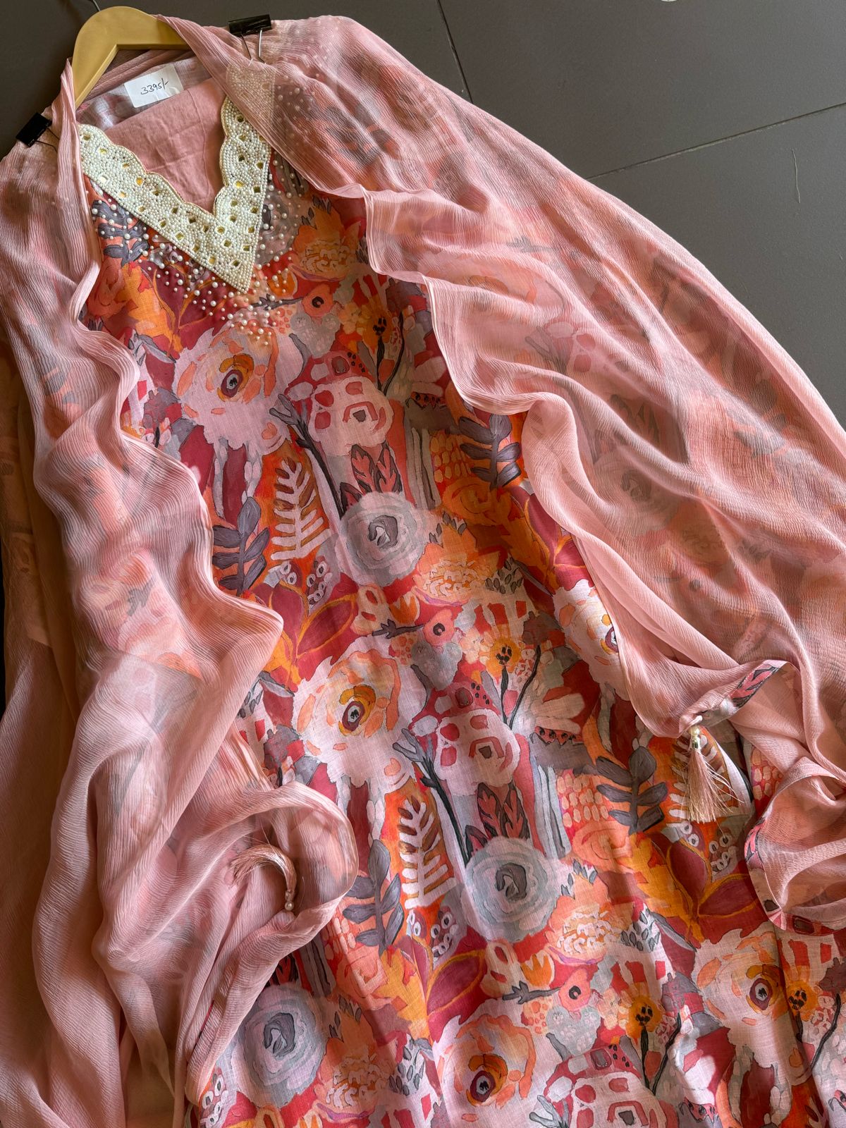 Pure digital printed cotton linen unstitched full size shirt