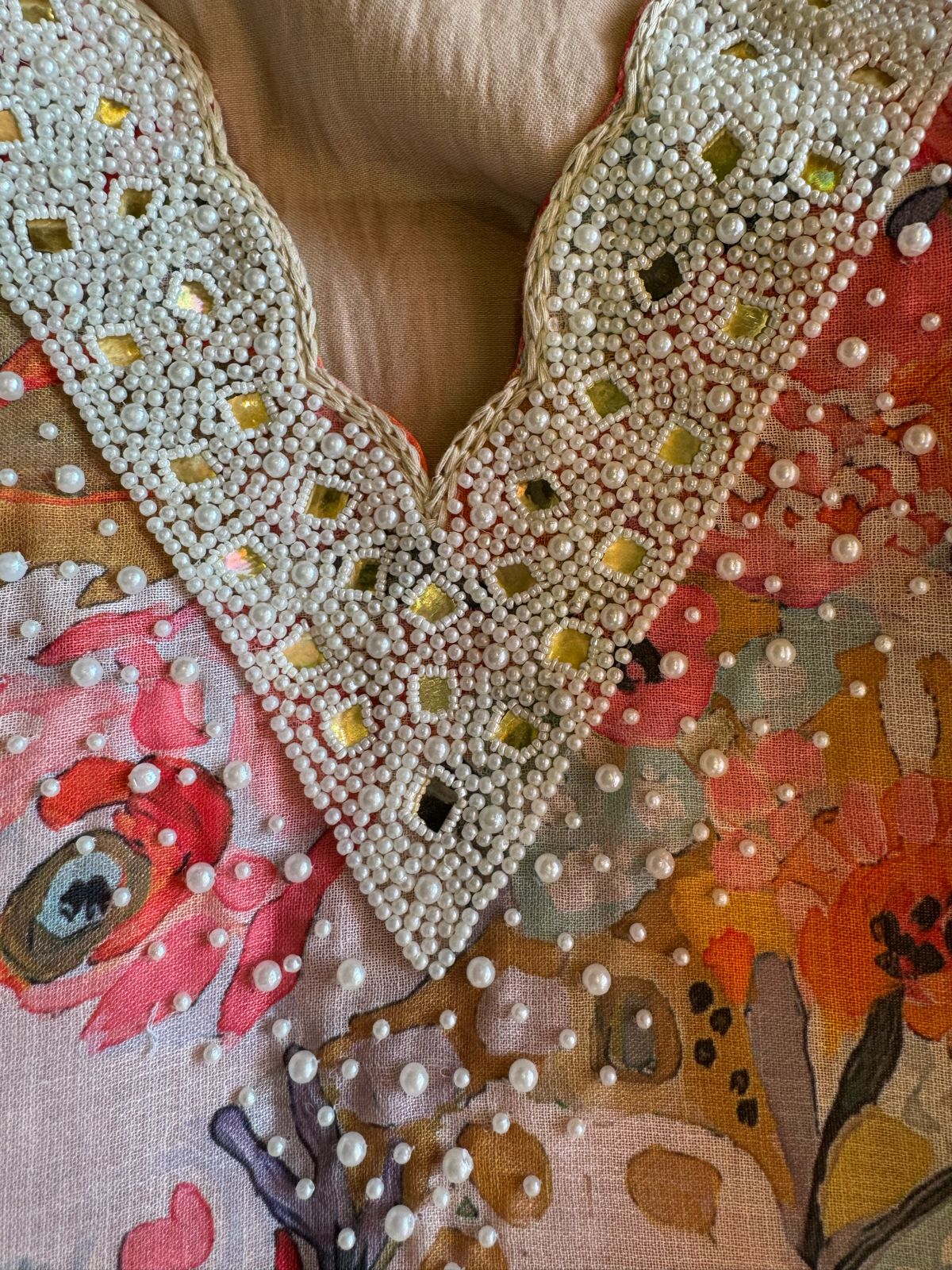 Pure digital printed cotton linen unstitched full size shirt