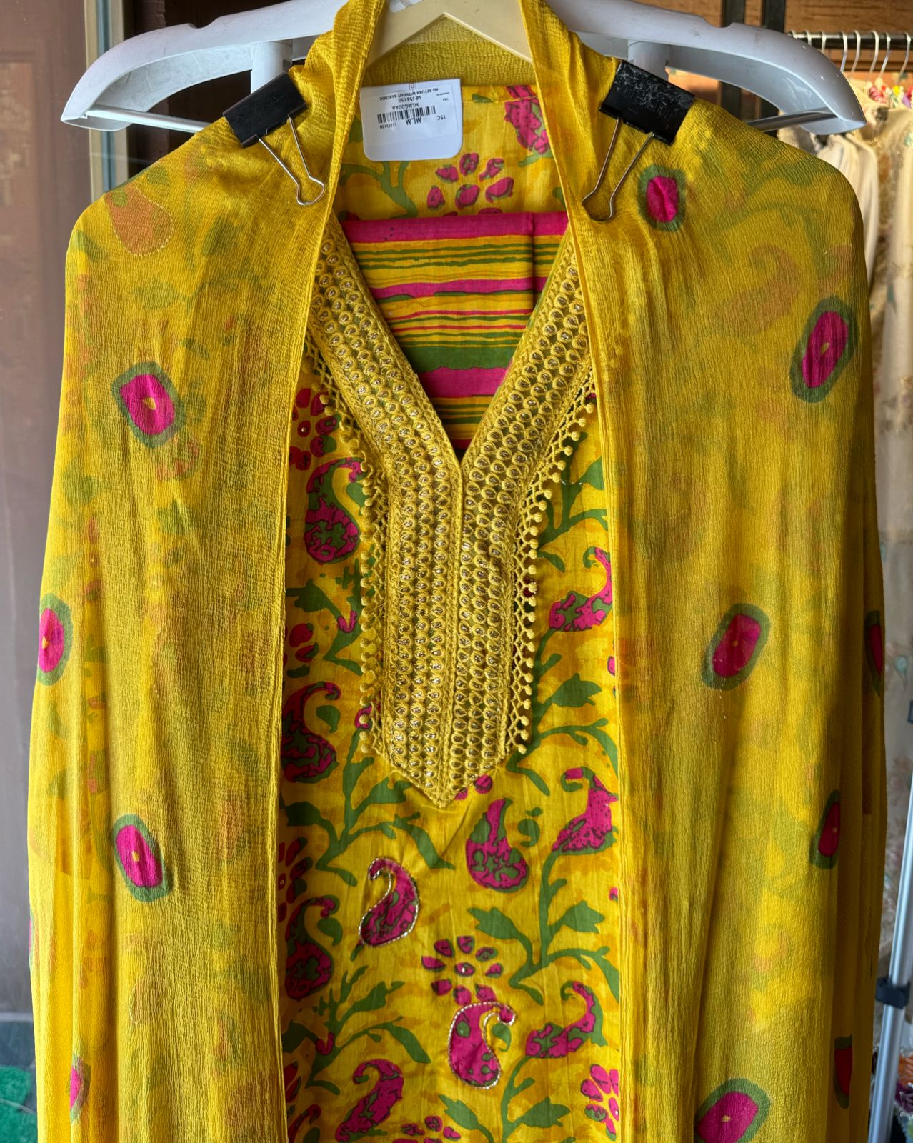 Pure cotton block printed shirt