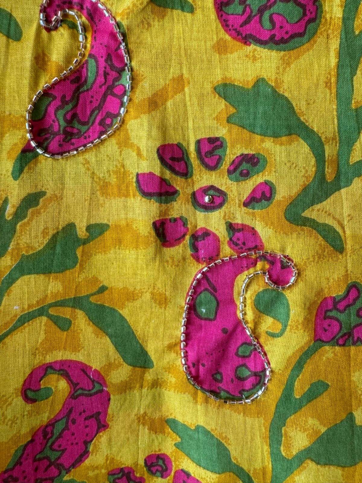 Pure cotton block printed shirt