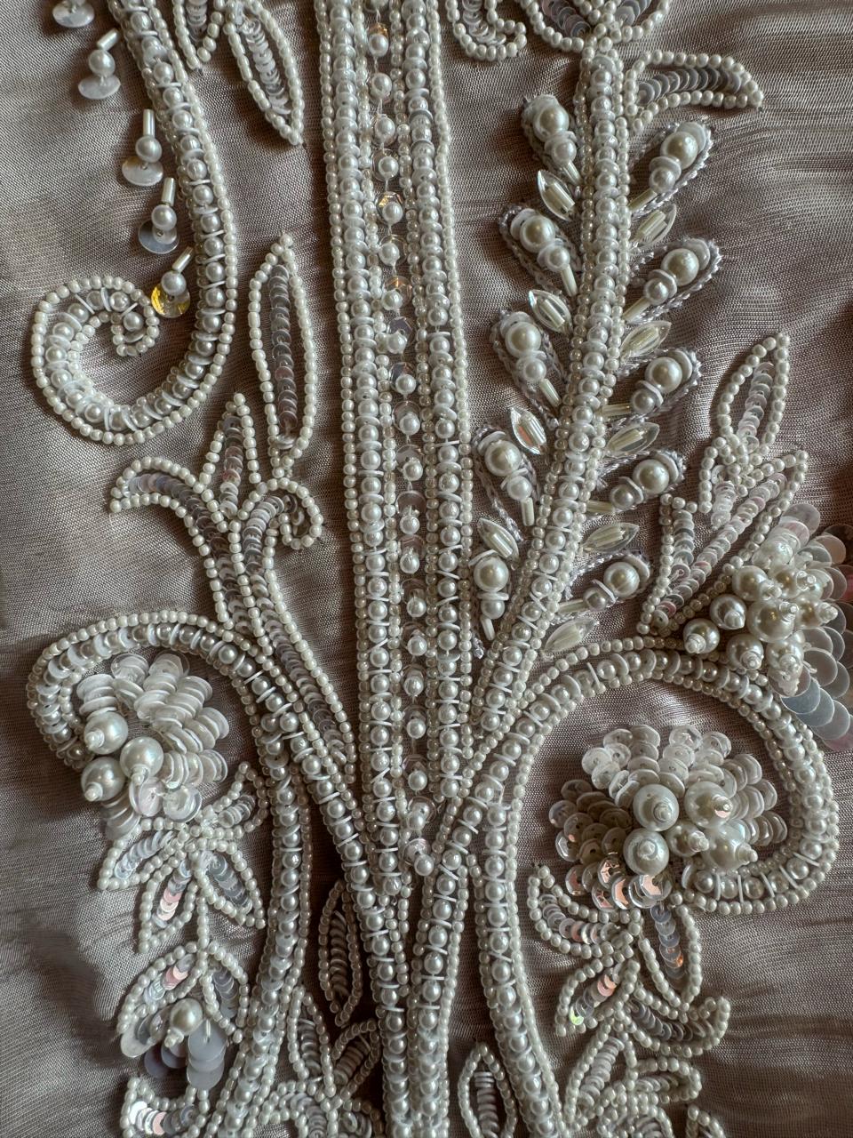 Pure shimmer tissue unstitched Pakistani hand embroidered Concepts.