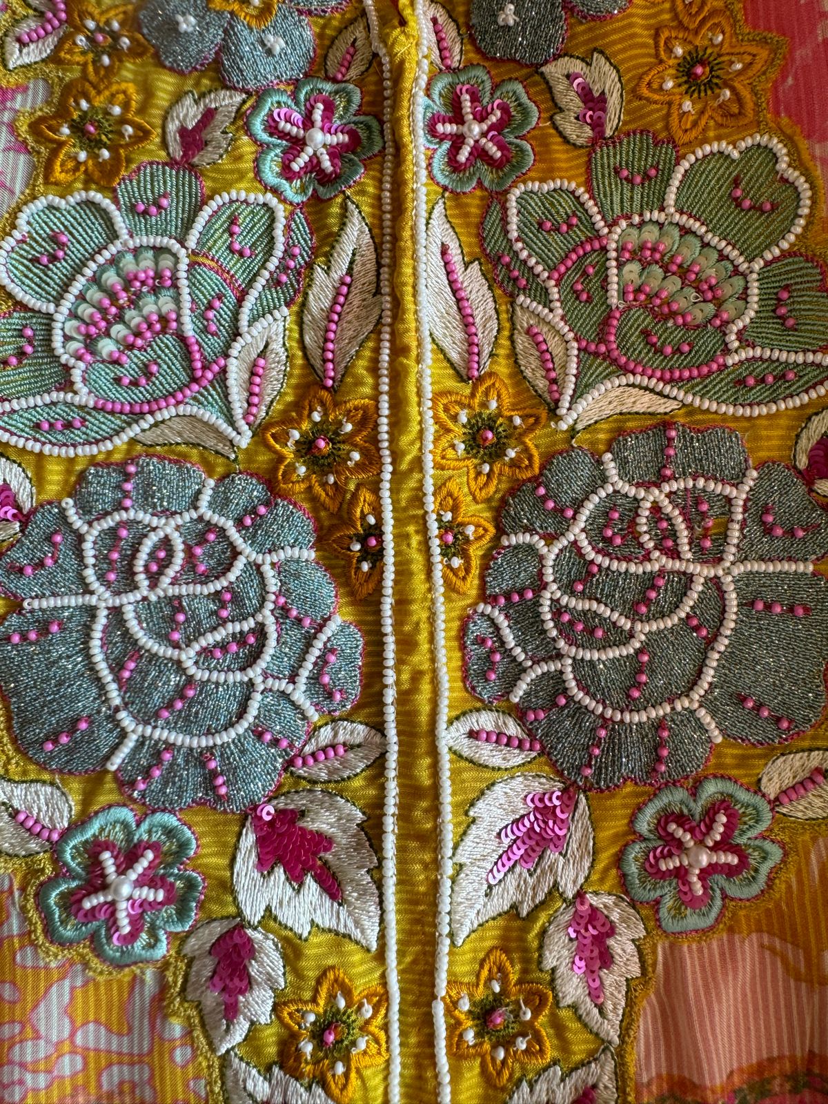 Pure Original Korean organza Box digital printed shirt with very beautiful embroidered