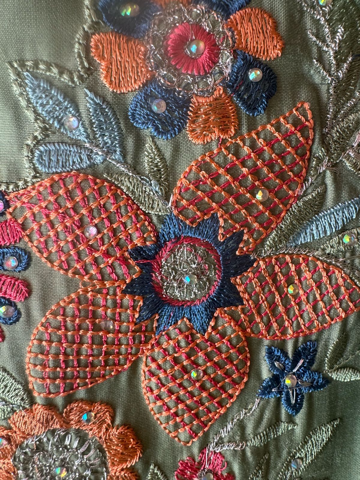 Pure jam cotton unstitched full size shirt with Thread embroidered neckline