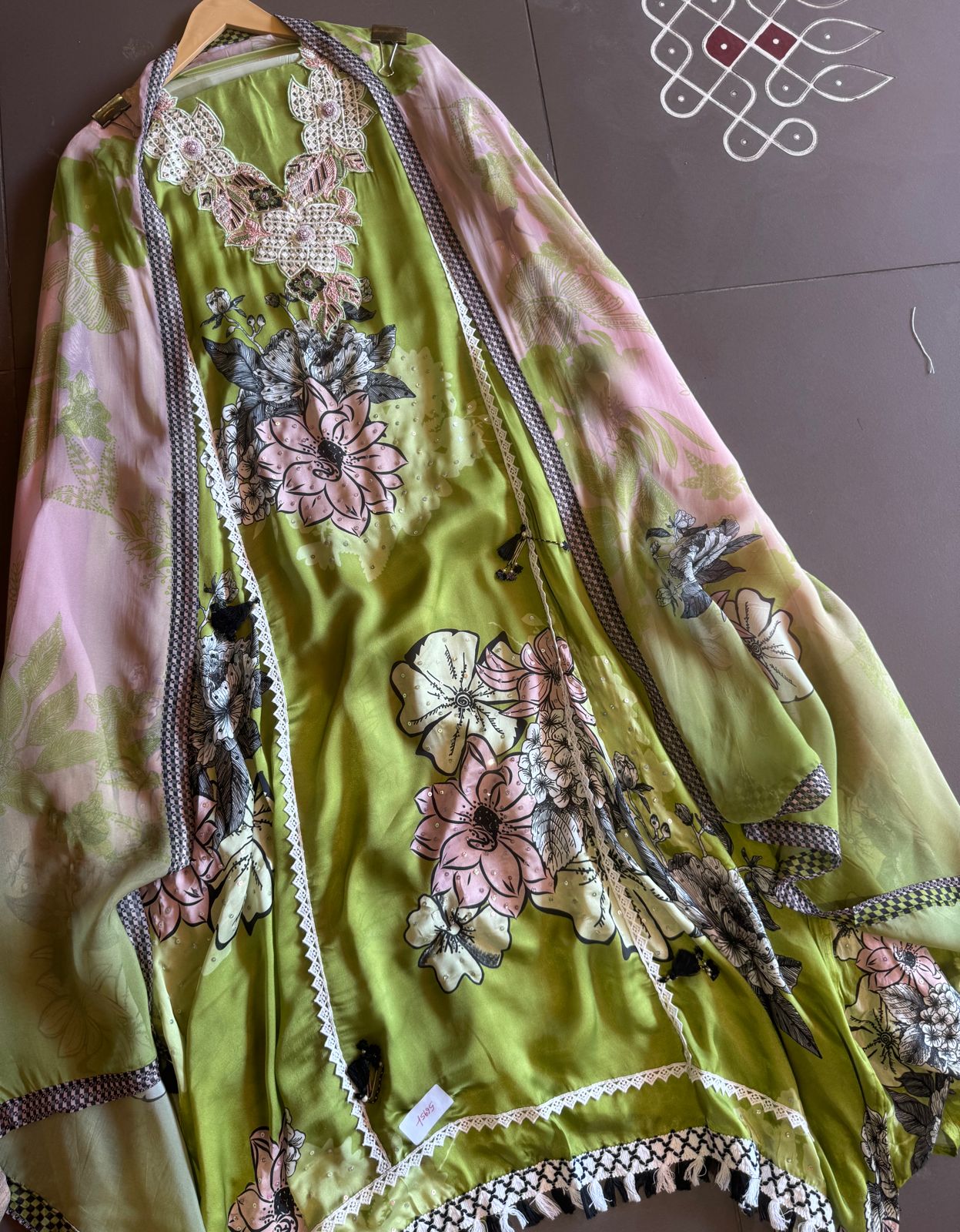 Pure satin silk Unstitched full size high quality digital printed Shirt with very beautiful
