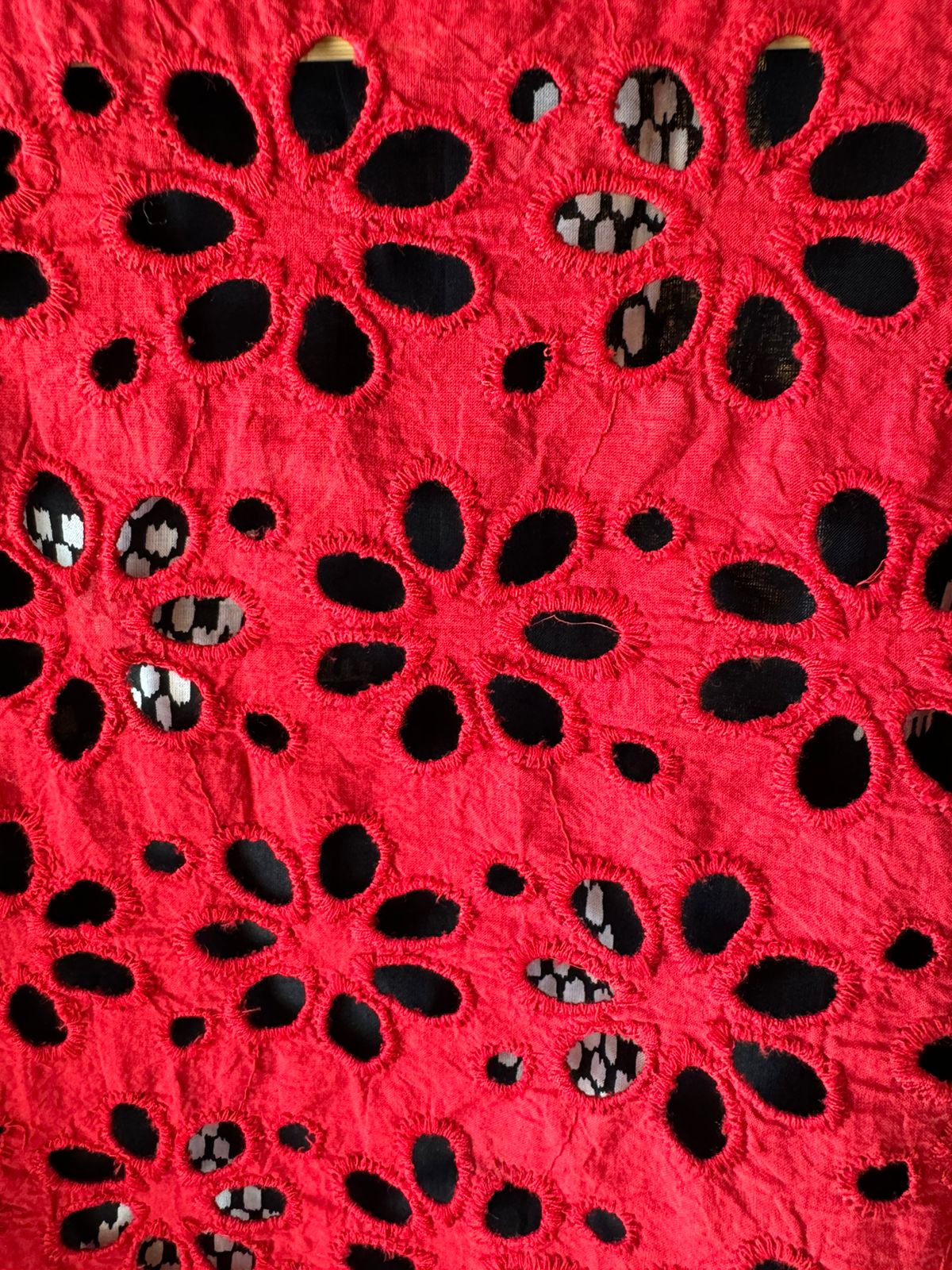 Pure organic cotton shirt (Unstitched) with Batik print on the shirt front and back with Patti design