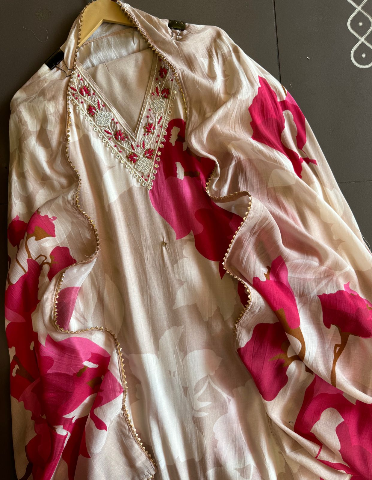 Beautiful Pure Muslin Digital printed shirt , Masaba inspired, Bright and vibrant printed shirt