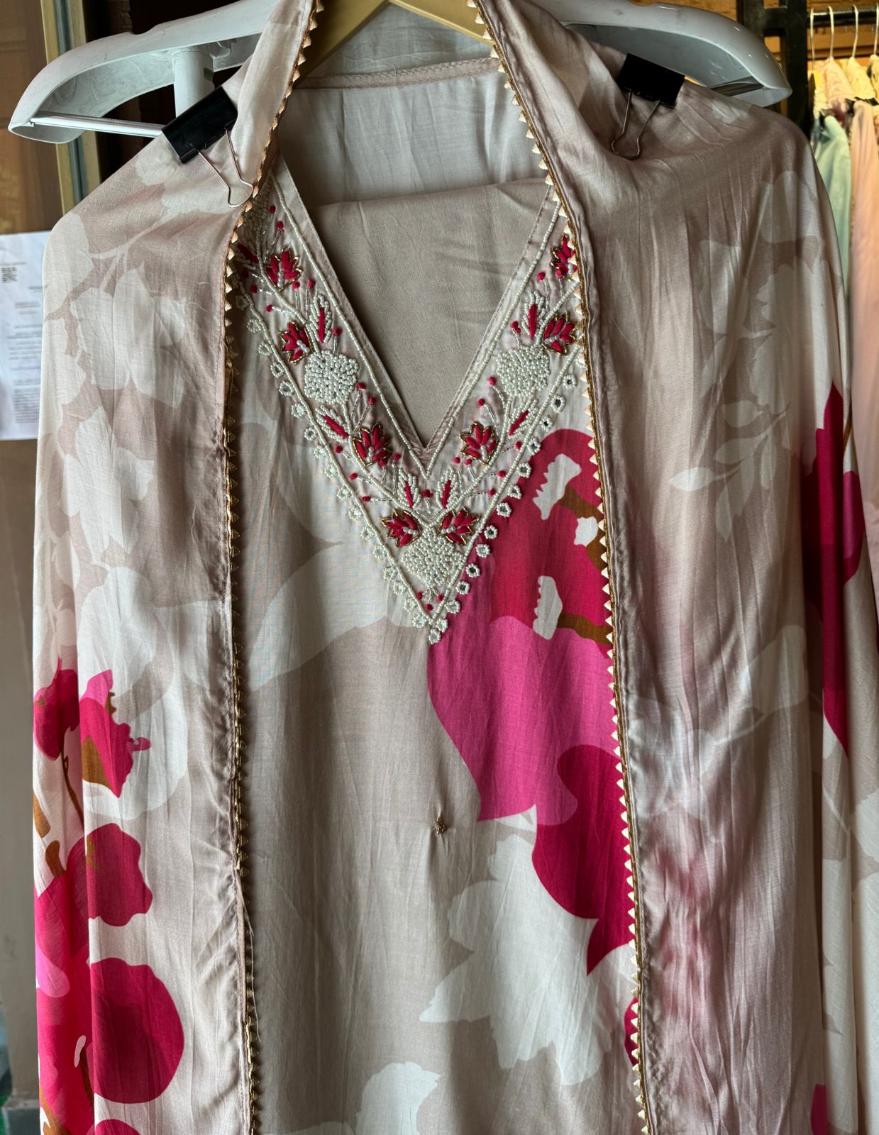 Beautiful Pure Muslin Digital printed shirt , Masaba inspired, Bright and vibrant printed shirt