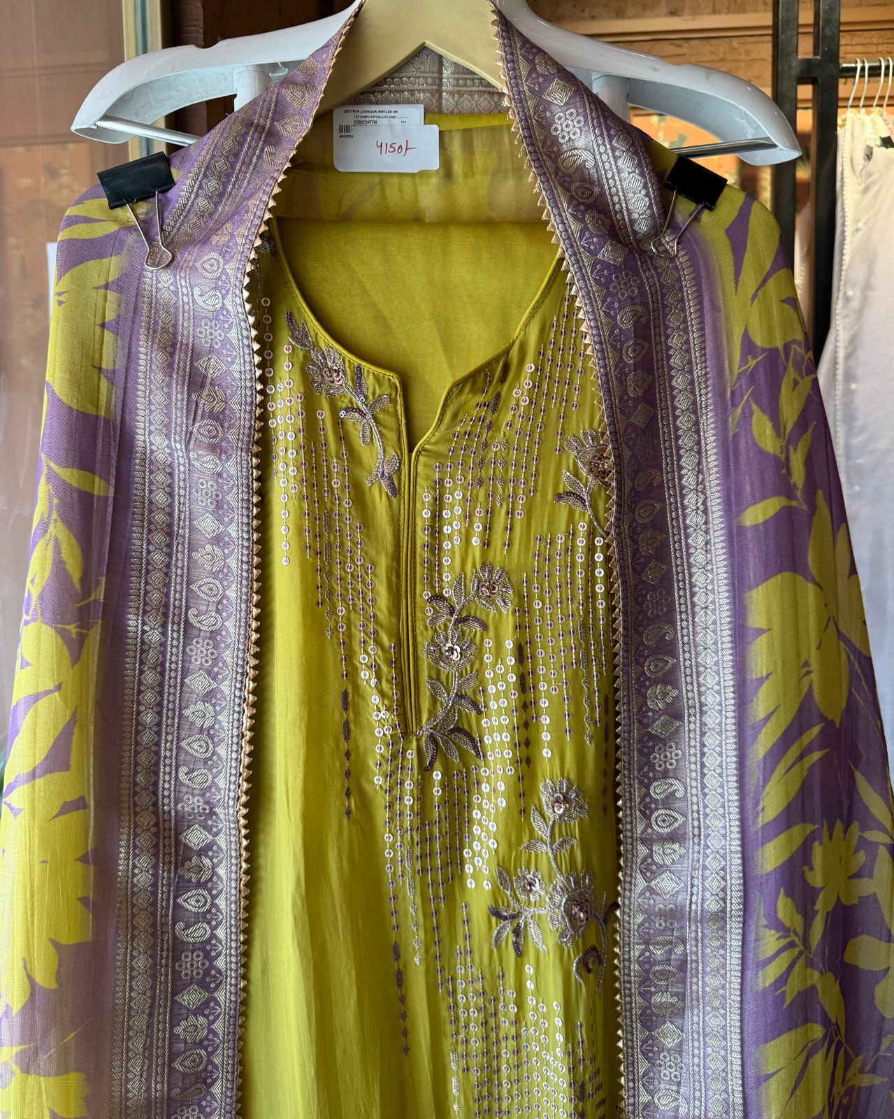 Soft organza And Flowy Shirt (Unstitched) with very Beautiful