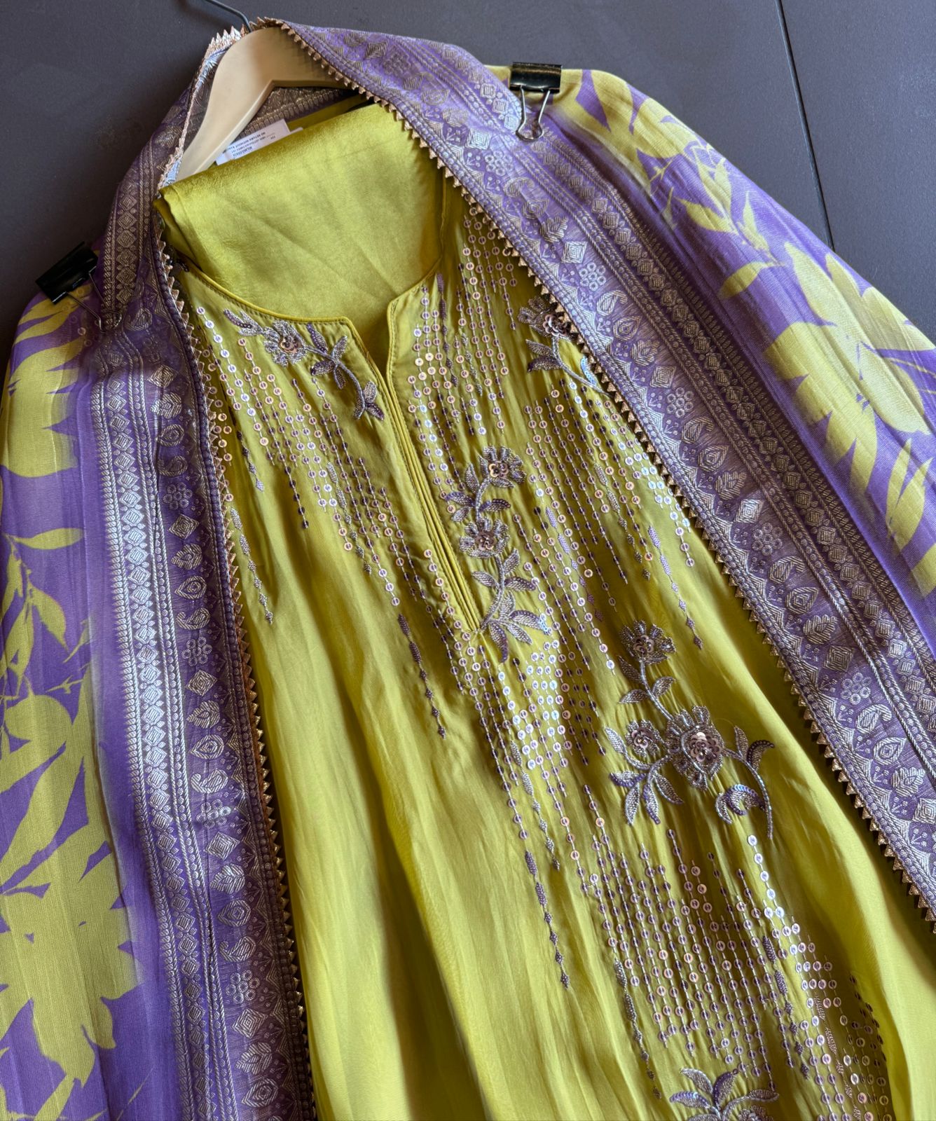 Soft organza And Flowy Shirt (Unstitched) with very Beautiful