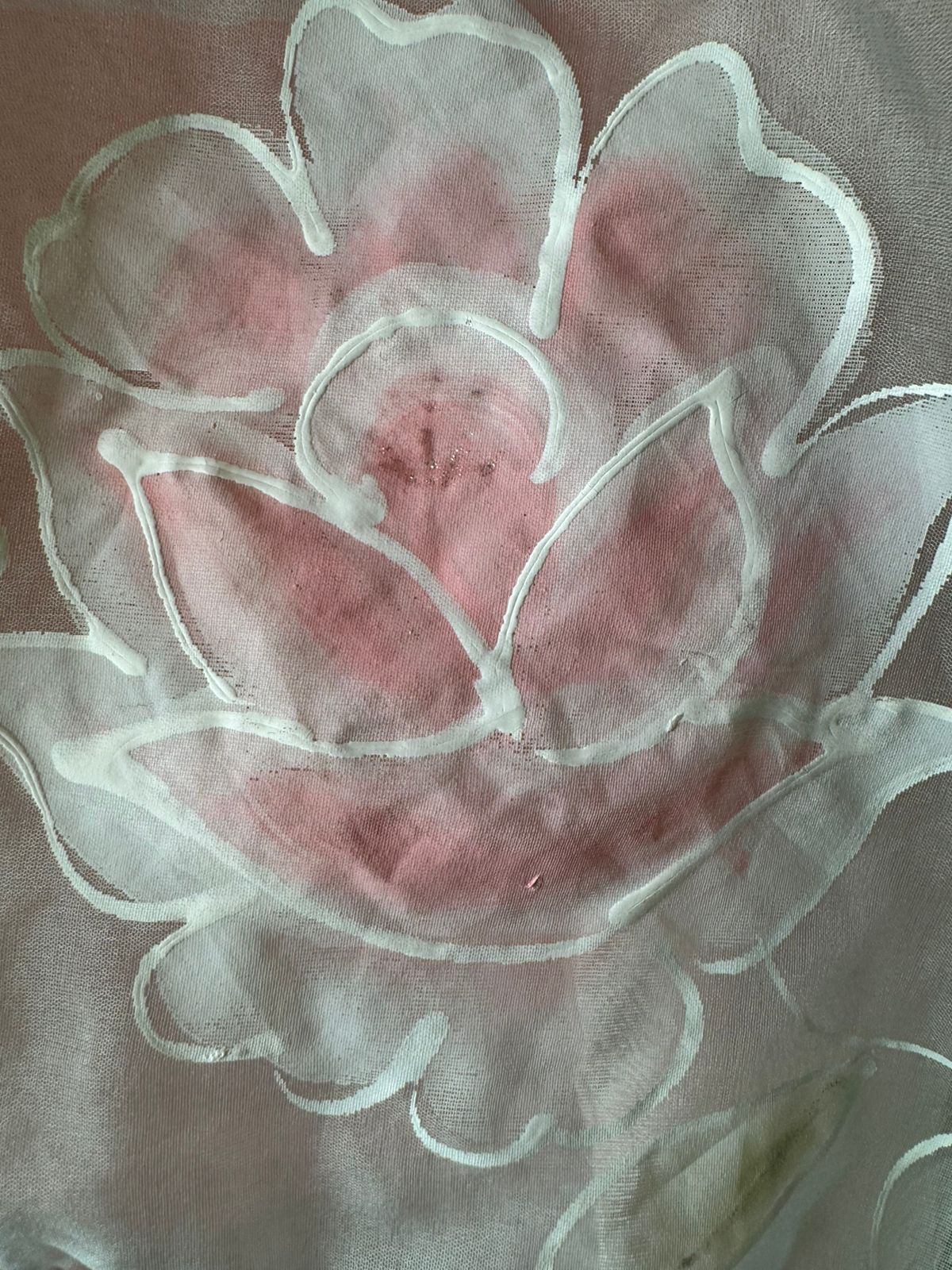 Soft organza Unstitched shirt with Multi lacework