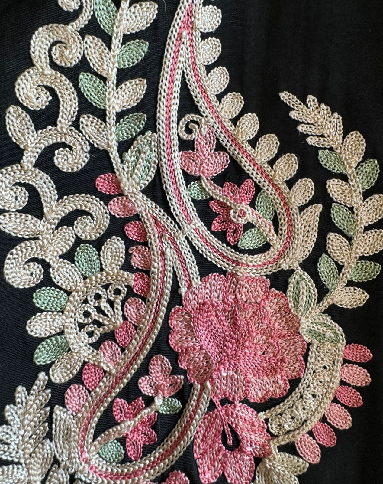 Soft Cotton Muslin Unstitched full size shirt with very beautiful Thread embroidery Done