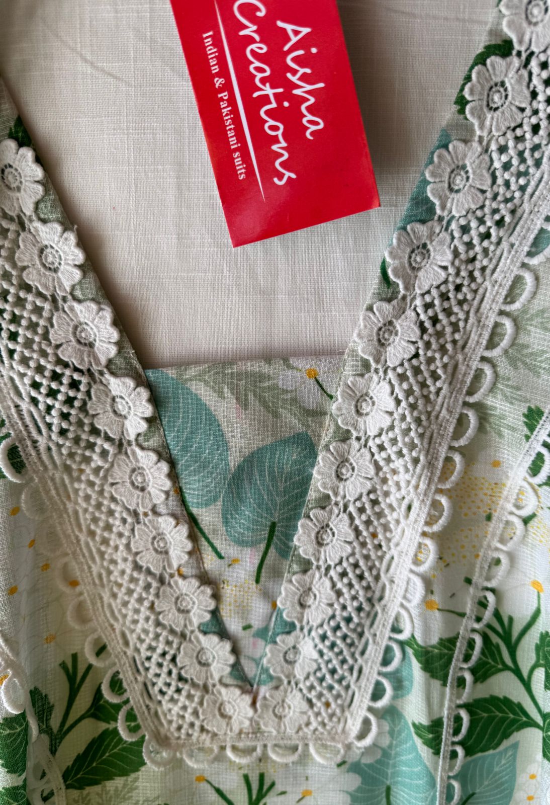 Pure Kotta cotton Shirt semi stitched with Very beautiful floral print and Chantelle lace