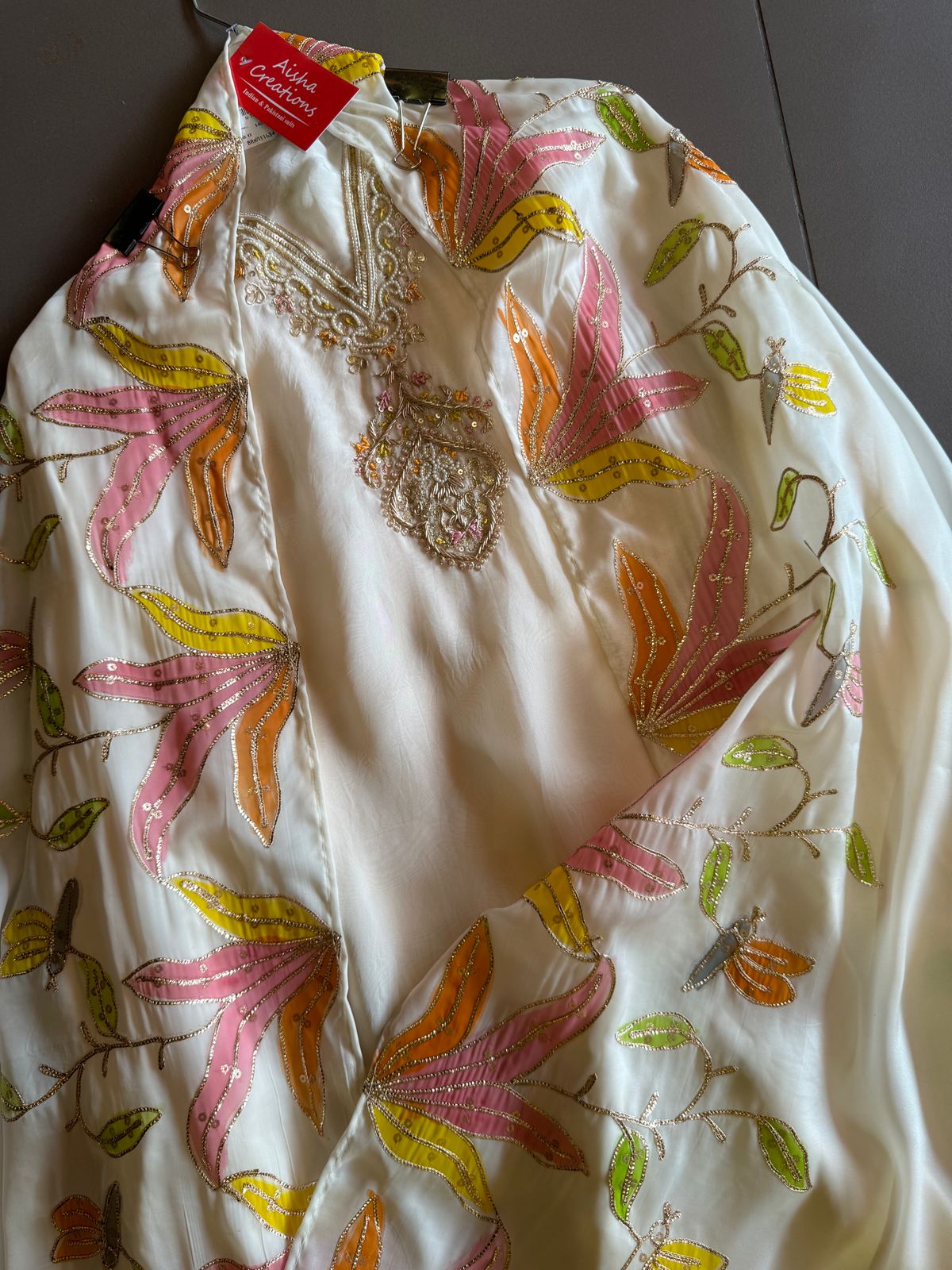 Soft organza shirt very lightweight shirt with very beautiful and gorgeous V neckline made