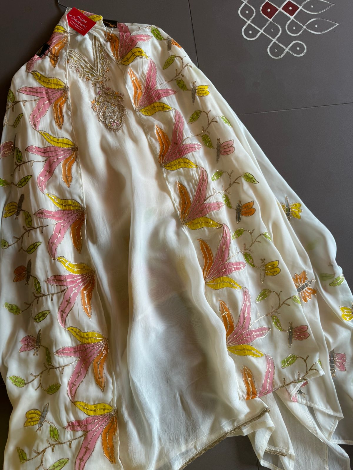 Soft organza shirt very lightweight shirt with very beautiful and gorgeous V neckline made